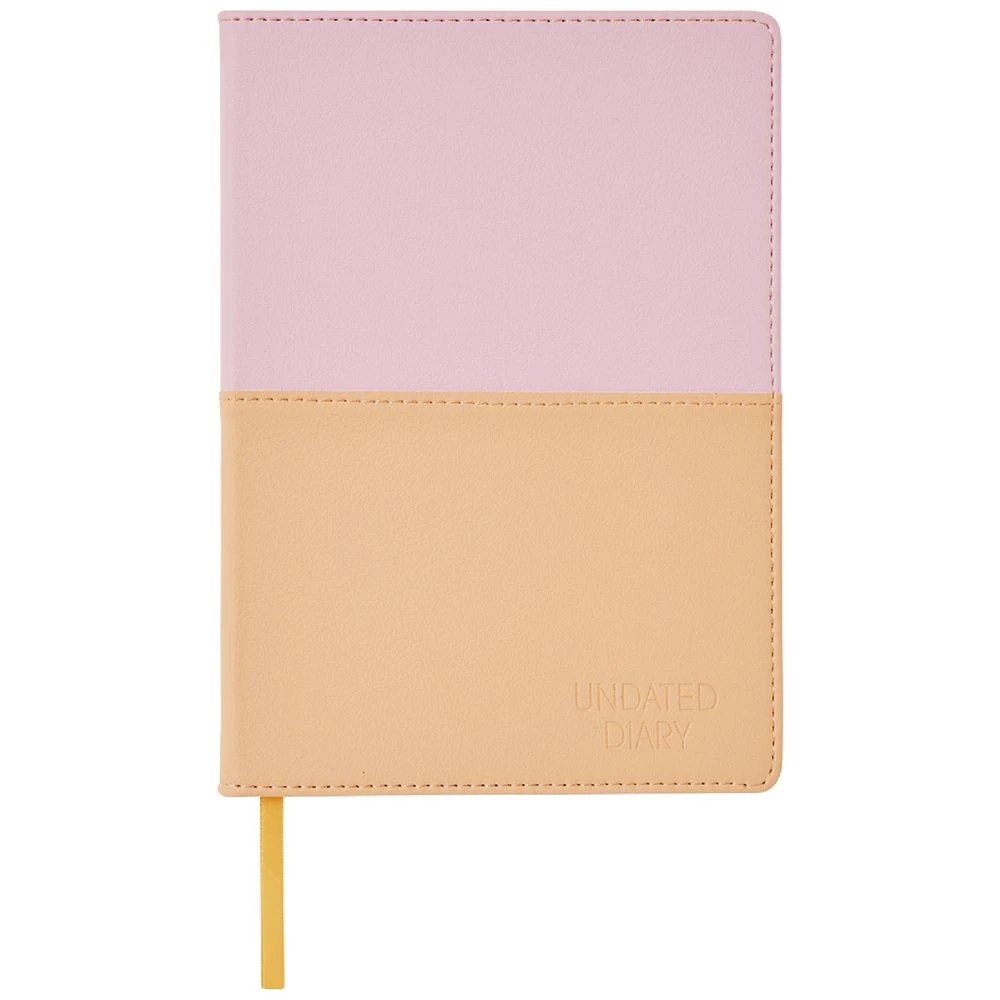 1 Otto A5 Week to View Two-tone Undated Diary 65 page Pink, 1 of 7