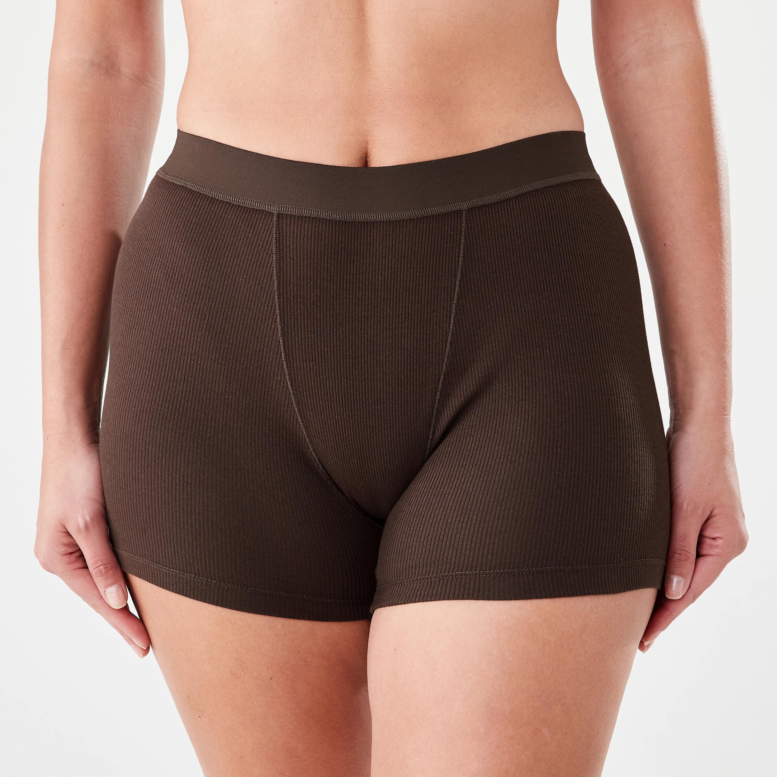 6 3 Pack Cotton Boyfriend Shorts TEDDY BEAR, HYDRANGEA, CHOCOLATE FUDGE, 6 of 9