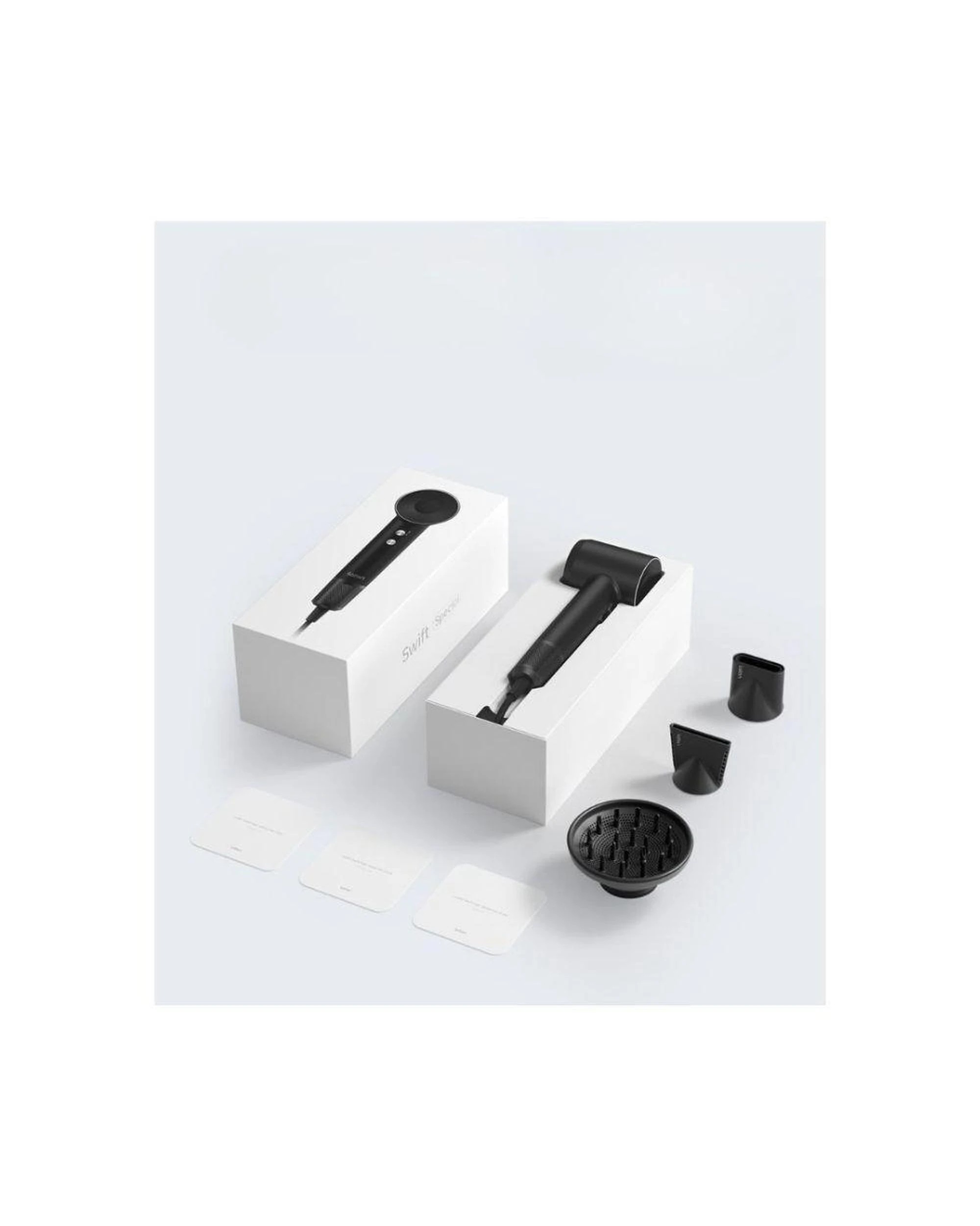 3 Laifen Swift Special High Speed Hair Dryer Matte Black 110000 RPM with 3 Styling Nozzles, 3 of 3