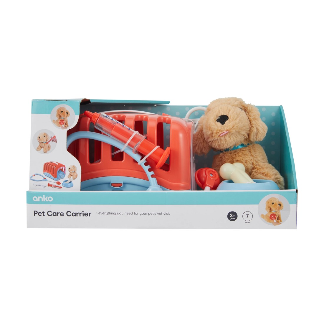 2 7 Piece Pet Care Carrier Playset, 2 of 10