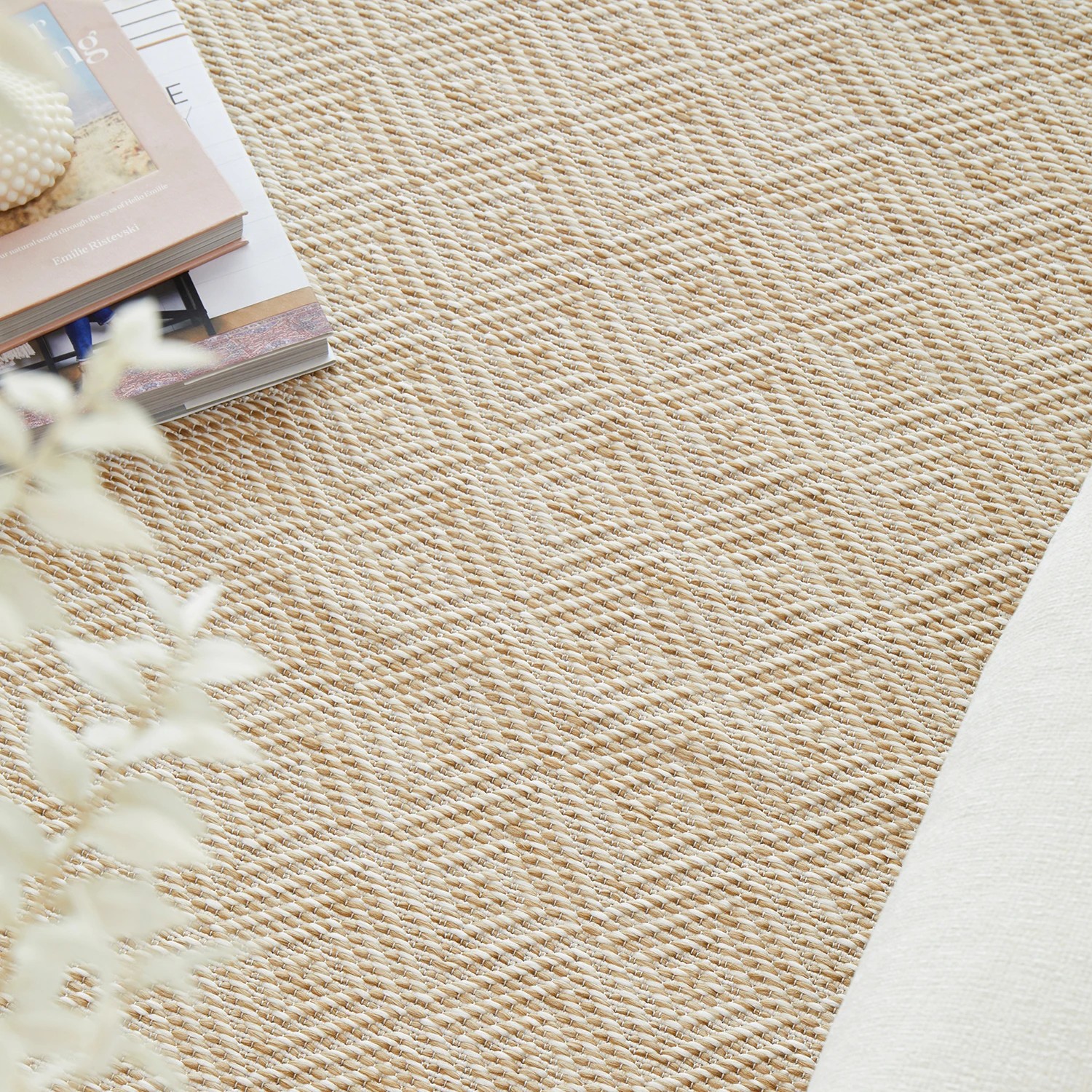 3 Common Ground Rugs Palmline Misty Outdoor 300x80cm Runner - Medium Pet Friendly Rug - Natural, 3 of 7