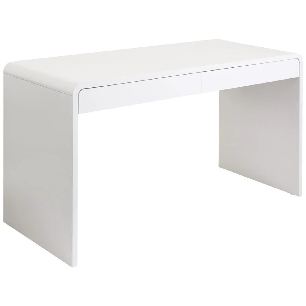 1 Reine 2 Drawer 1400mm High Gloss White Desk Desks, Tables and Workstations, 1 of 10