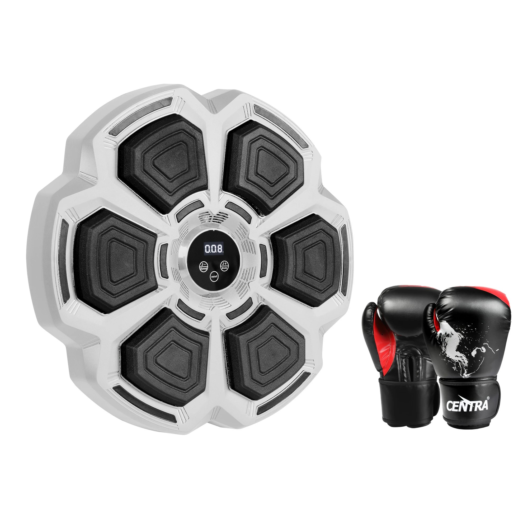1 Centra Smart Boxing Target And Small Boxing Gloves - Grey, 1 of 8