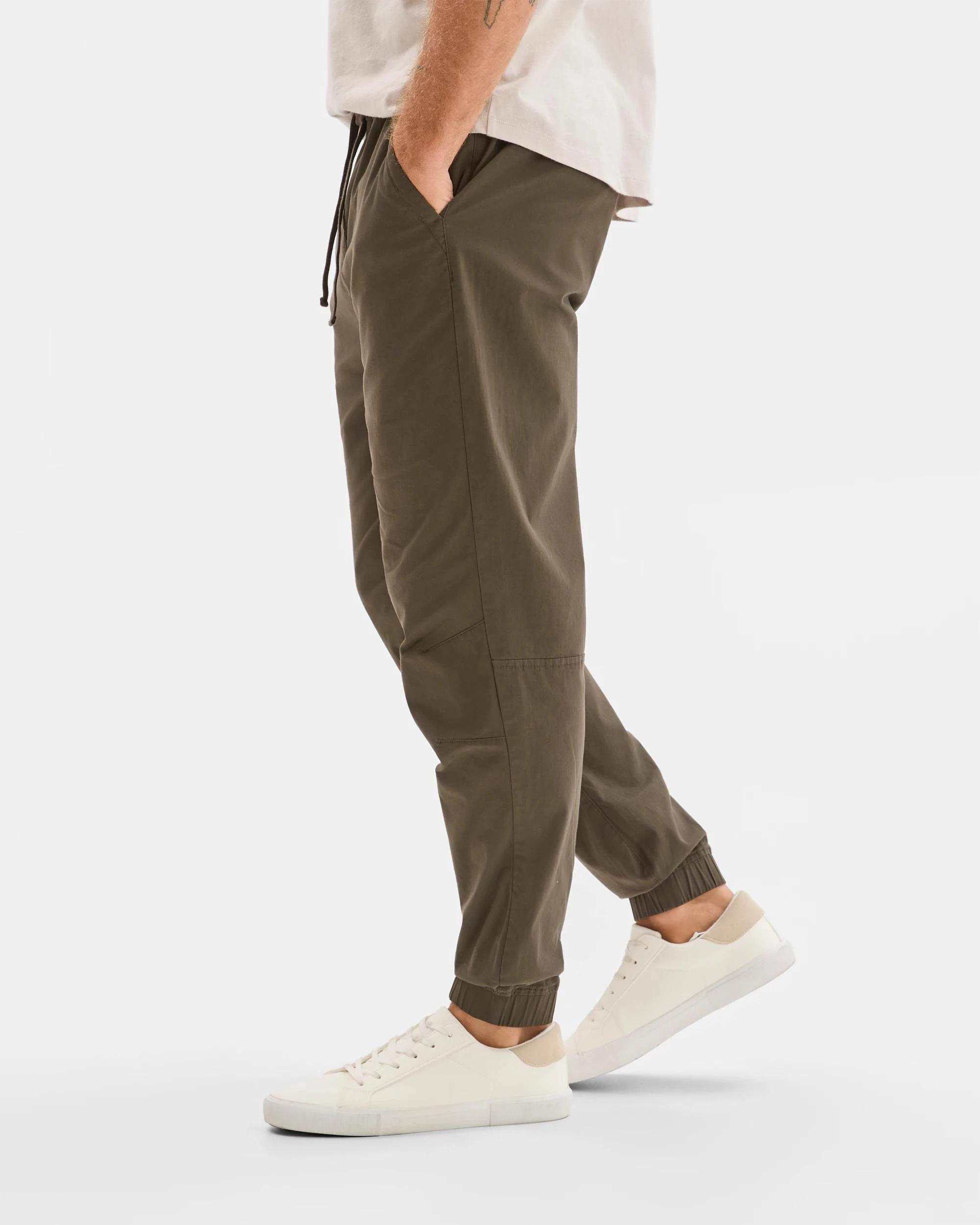 4 Target Man Australian Cotton Woven Jogger Pants DARK OLIVE, 4 of 6