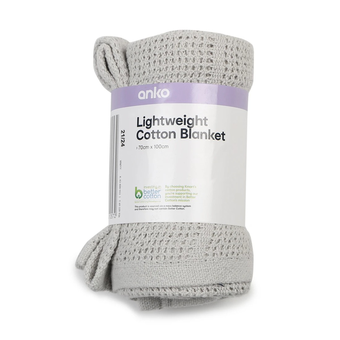 5 Lightweight Cotton Blanket - Grey, 5 of 5