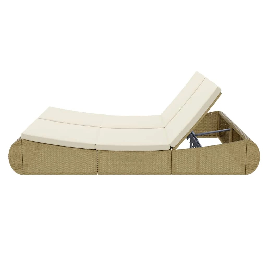 7 vidaXL Sunlounger Removable/Replaceable Cushions - Beige, 7 of 9
