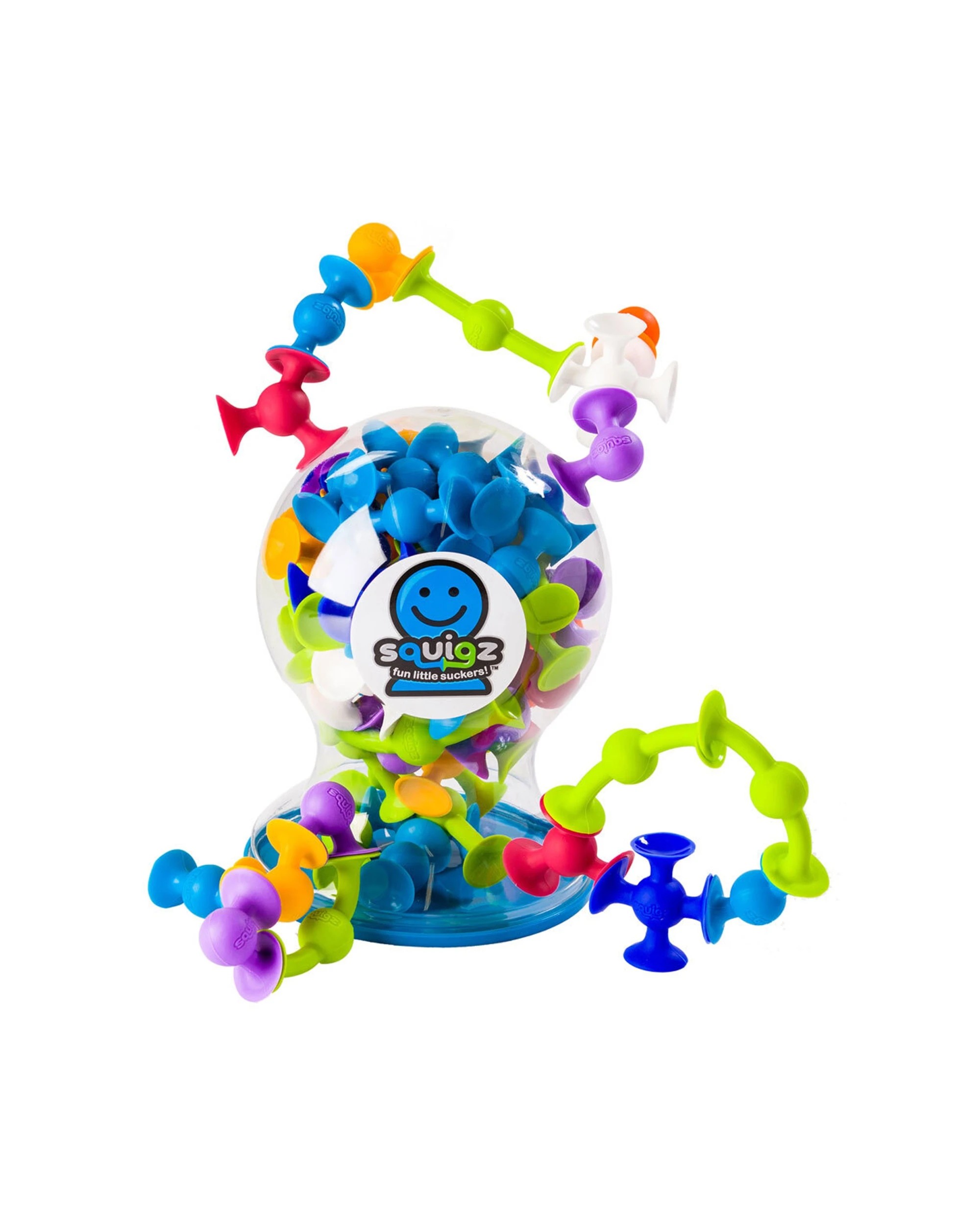 1 Fat Brain Toy Co 50pc Squigz Suction Construction Deluxe Set - Multi, 1 of 8