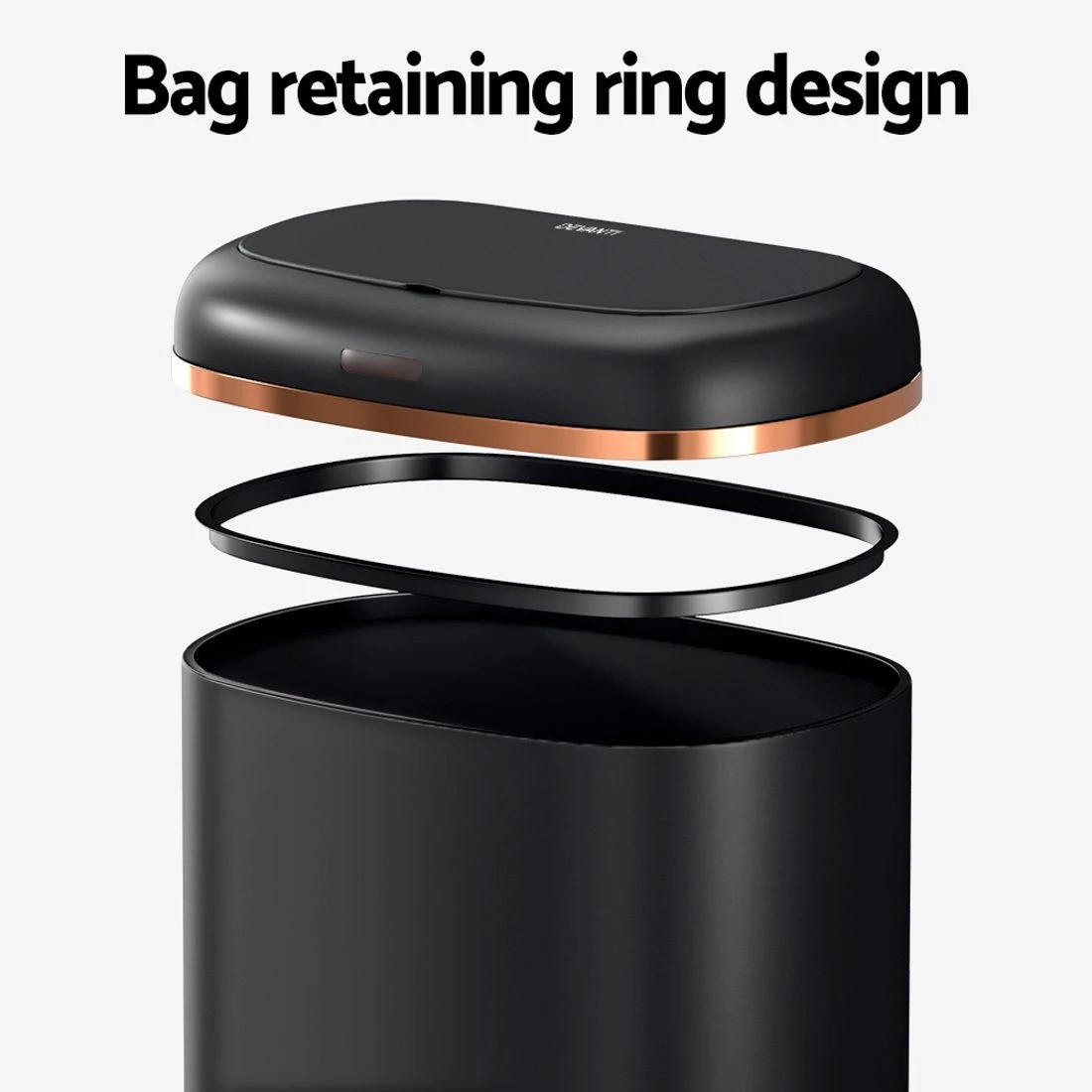 5 Devanti 38L Motion Sensor Bin Rubbish Automatic - Black, 5 of 6