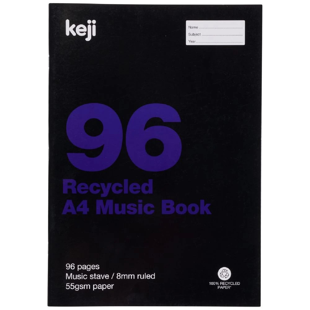 3 Keji A4 55gsm 8mm Music Exercise Book 96 Page, 3 of 3