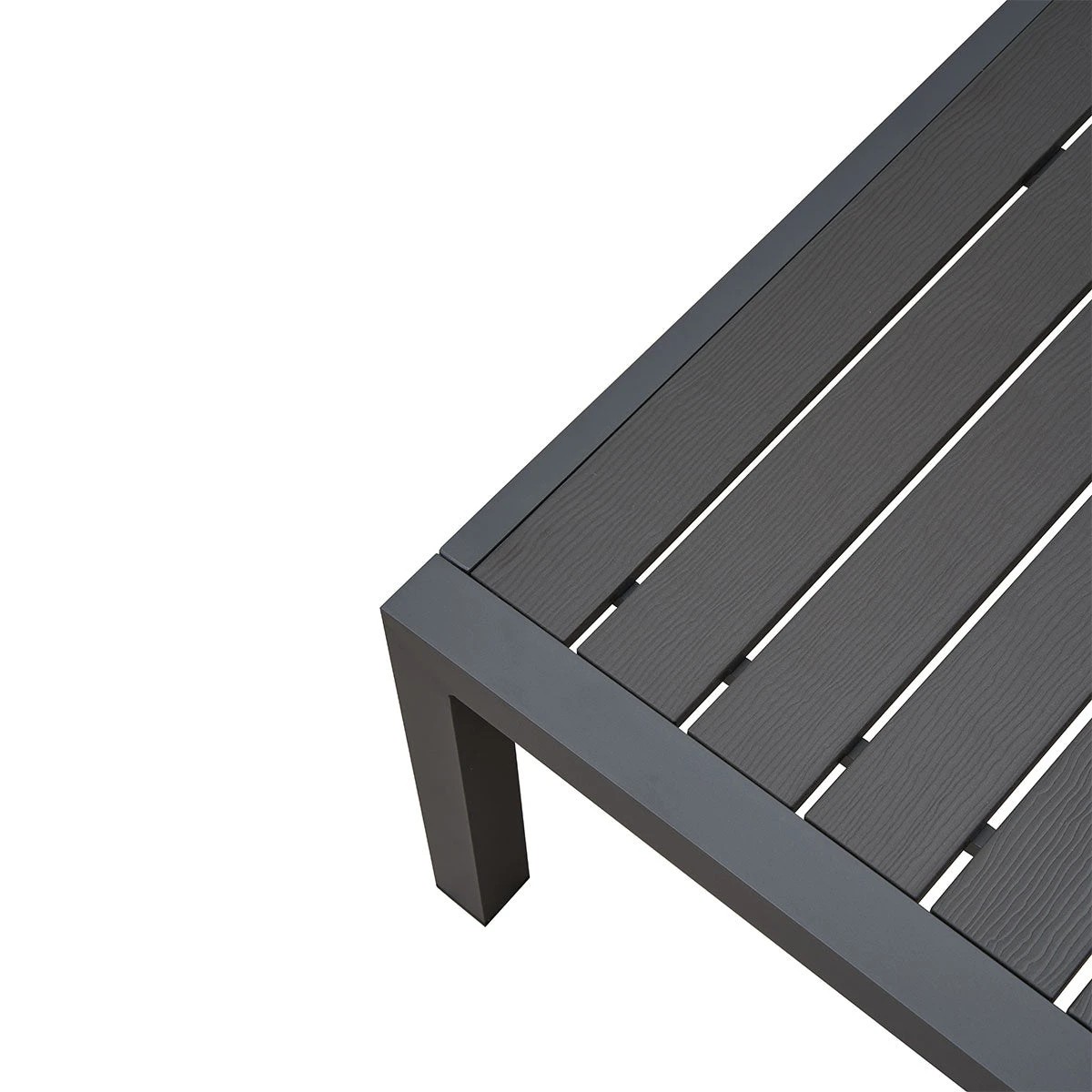 2 Moda Living Coogee Aluminium Outdoor Coffee Table with faux wood Top - Charcoal, 2 of 3