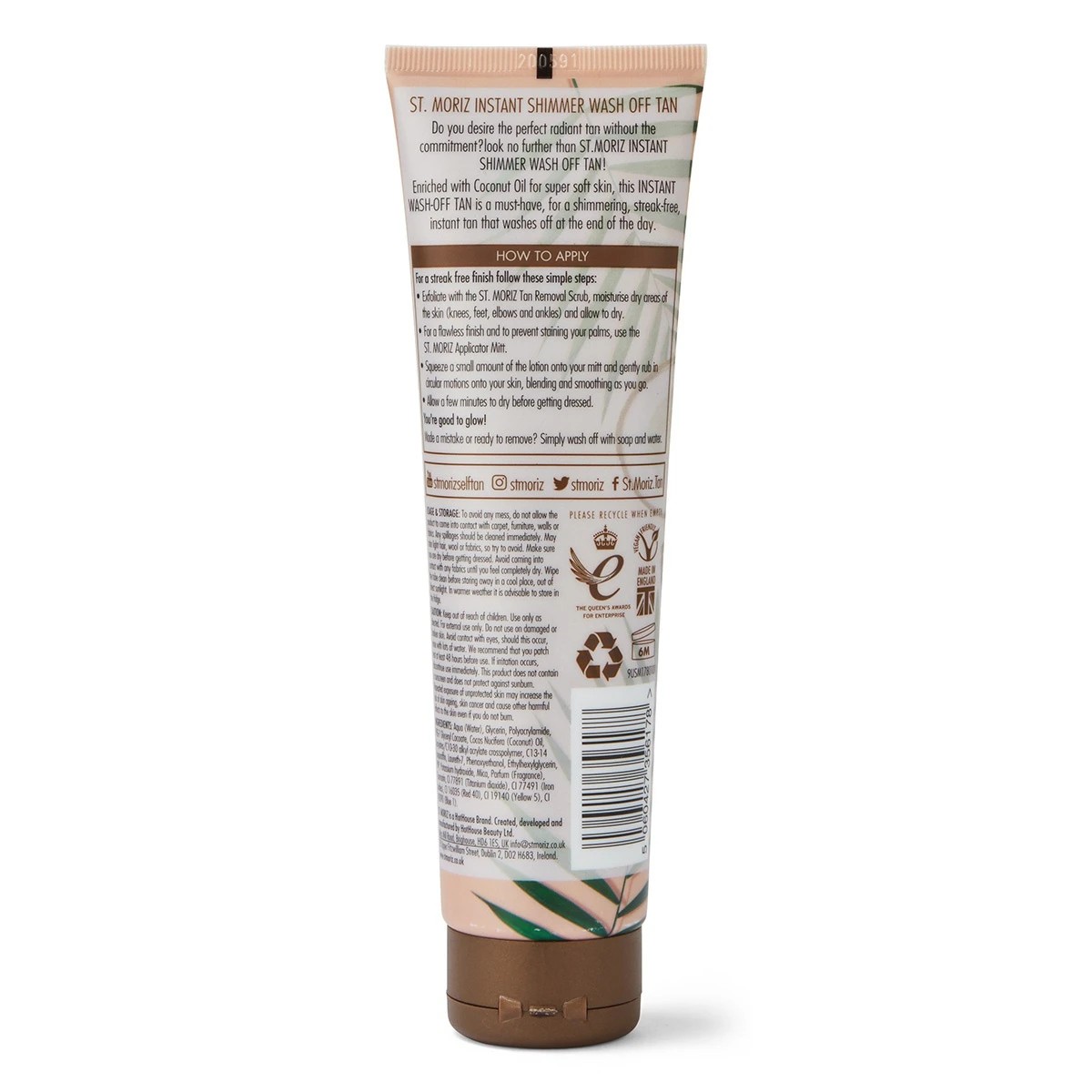 2 St. Moriz Shimmer Instant Wash Off Tan 150ml - Coconut Oil, 2 of 4