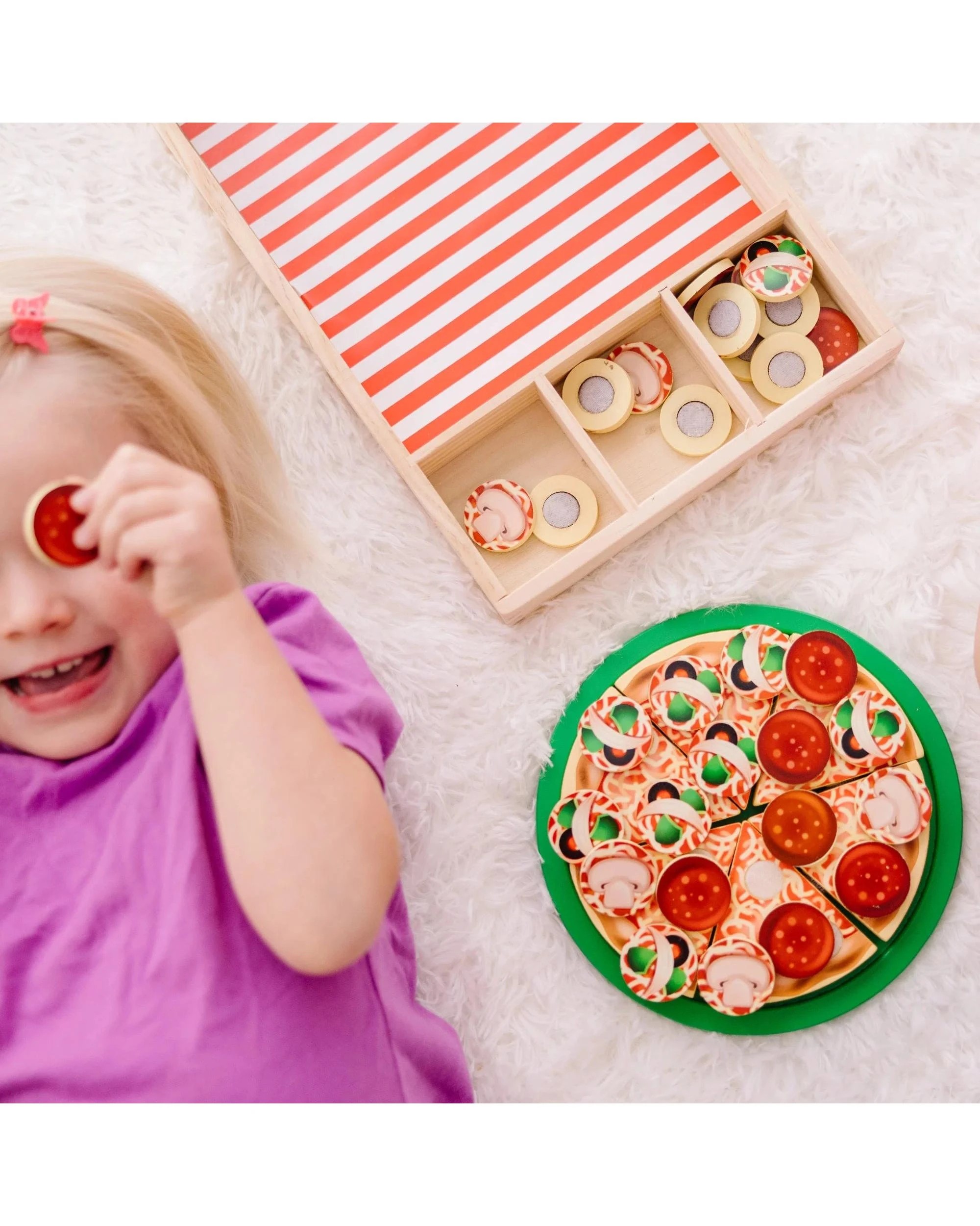 9 Melissa and Doug Wooden Pizza Party Play Set, 9 of 9