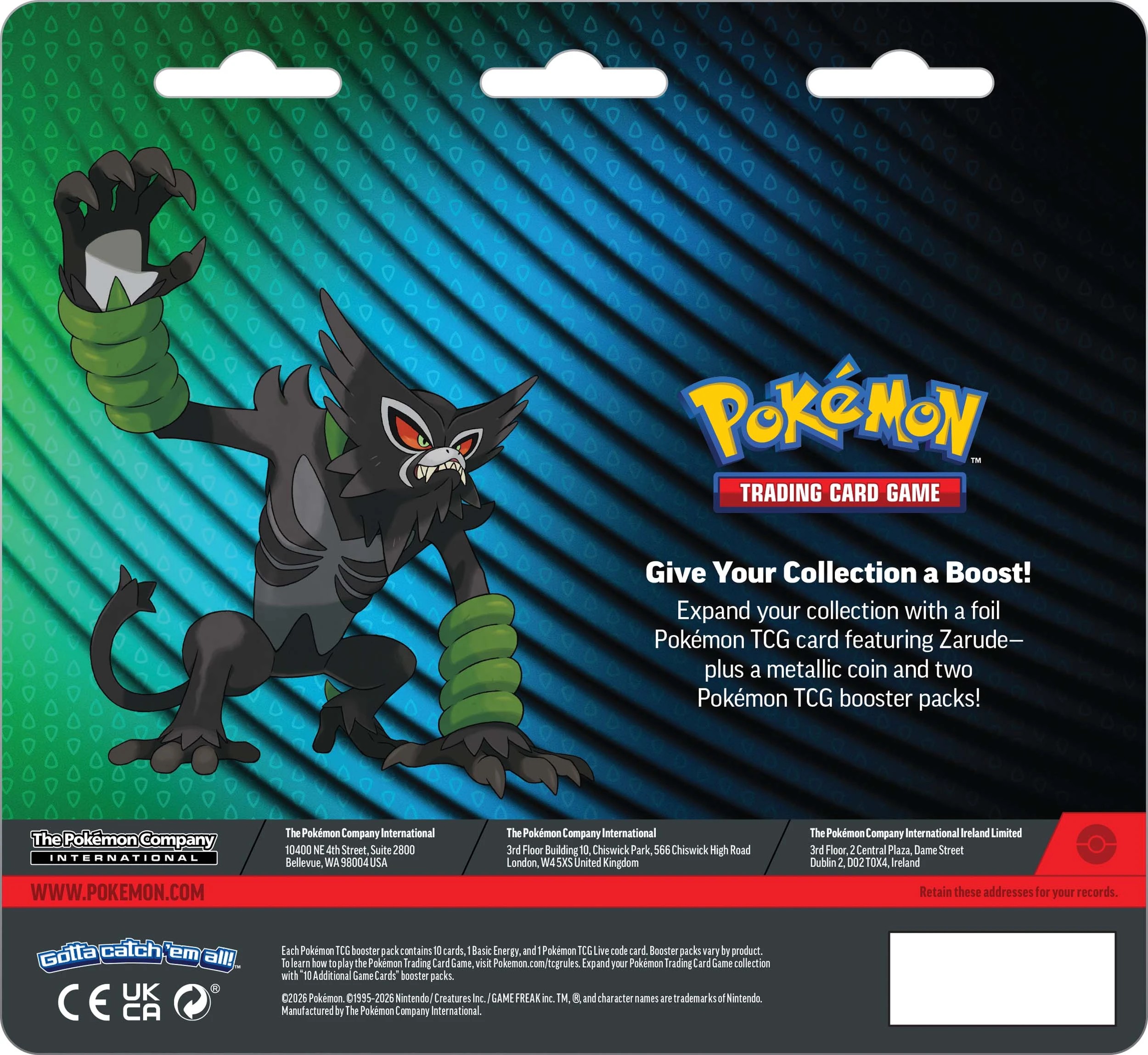 2 Pokemon Trading Card Game: Two-Booster Blister Pack, 2 of 2