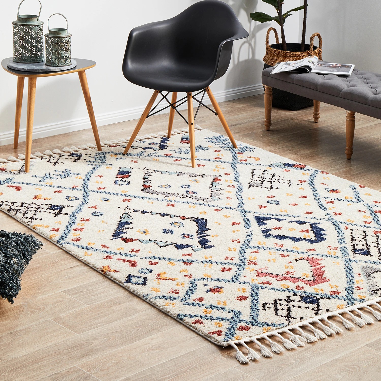 3 Common Ground Rugs Medina 111 340x240cm - Extra Large Power Loomed Pet Friendly Floor Rug - Natural, 3 of 9