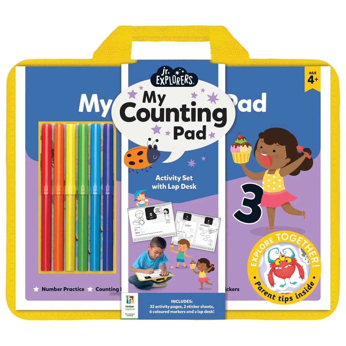1 Jr. Explorers: My Counting Pad Activity Set with Lap Desk - Book, 1 of 5