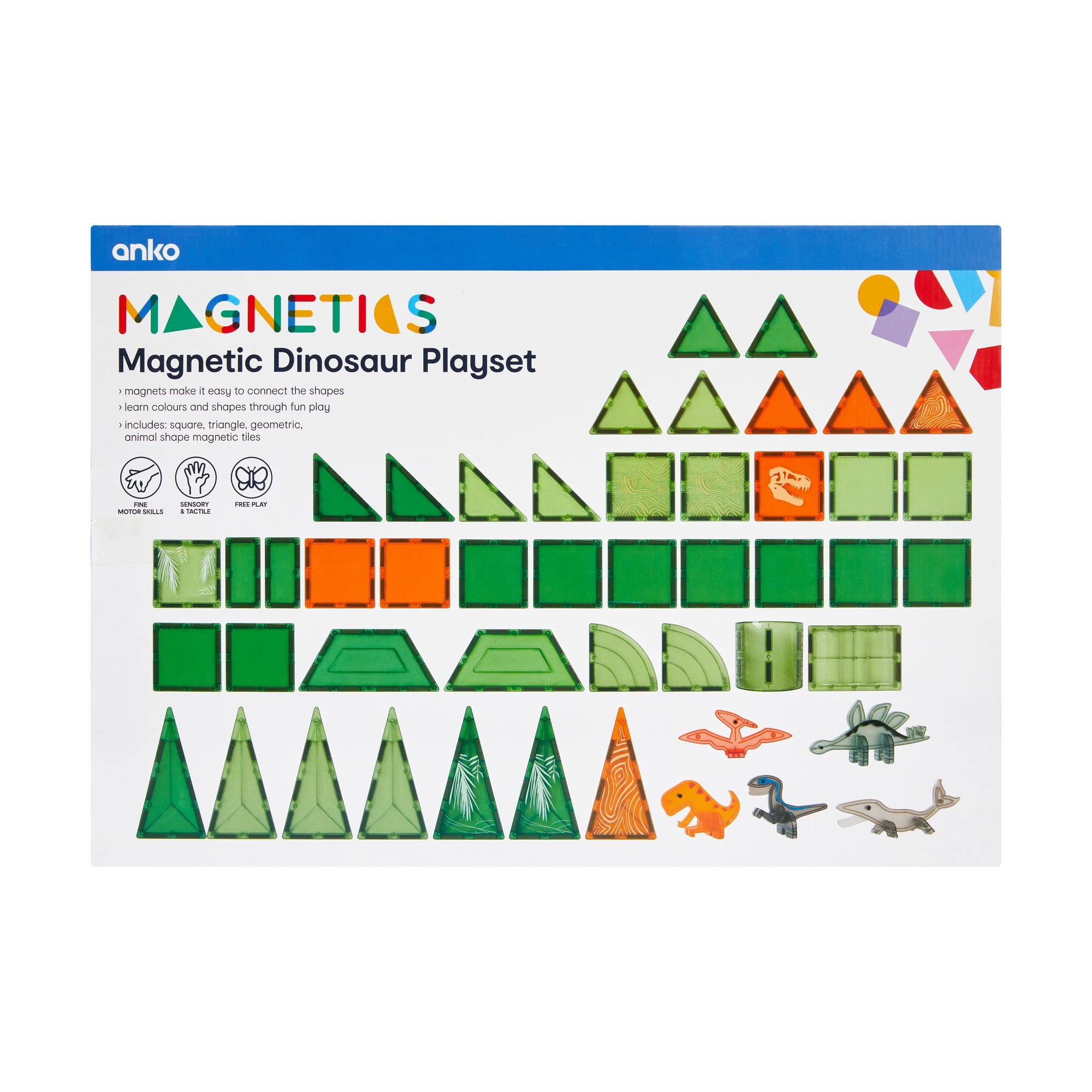 9 Magnetics: 48 Piece Magnetic Dinosaur Playset, 9 of 9