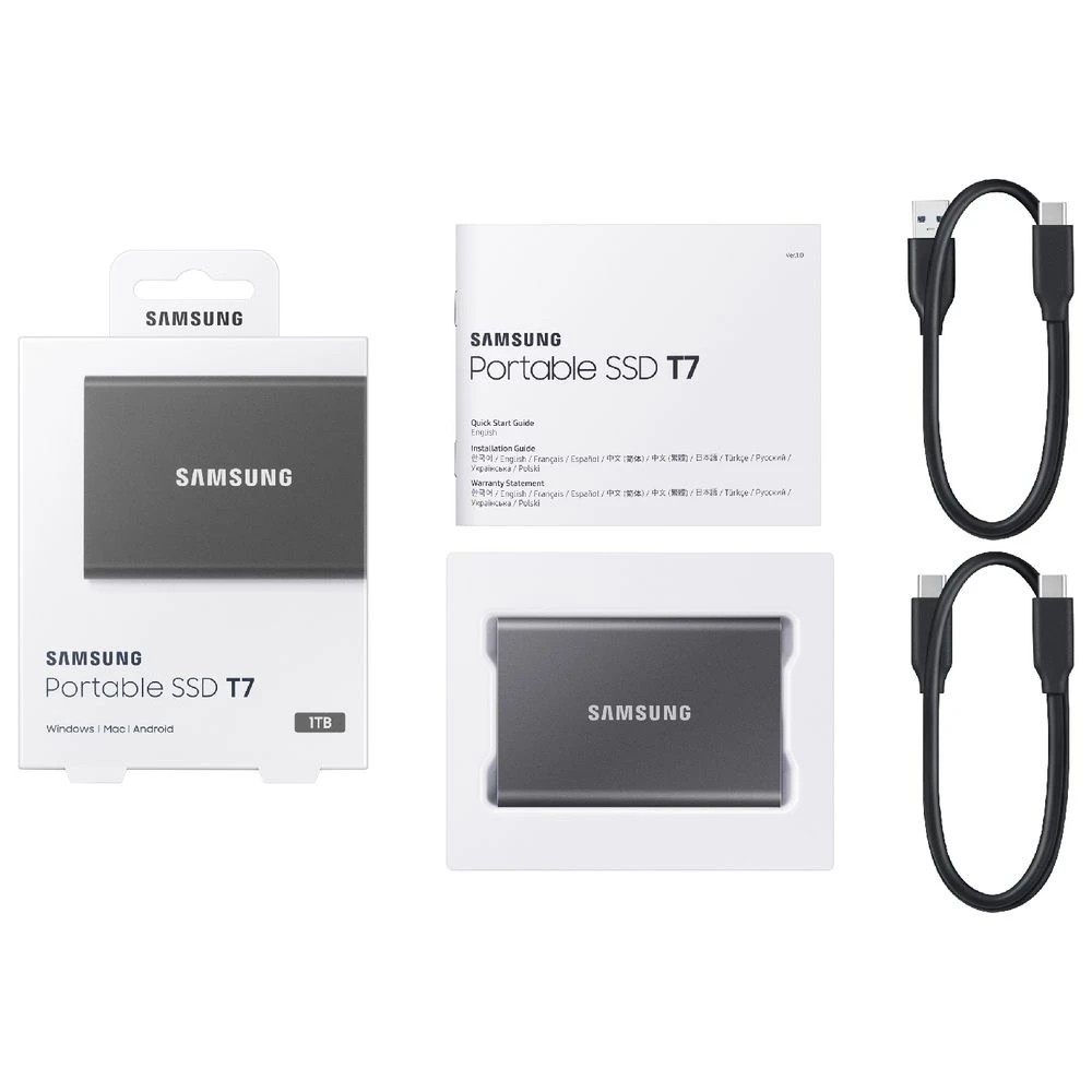 4 Samsung 1TB T7 Portable SSD Grey, 4 of 4