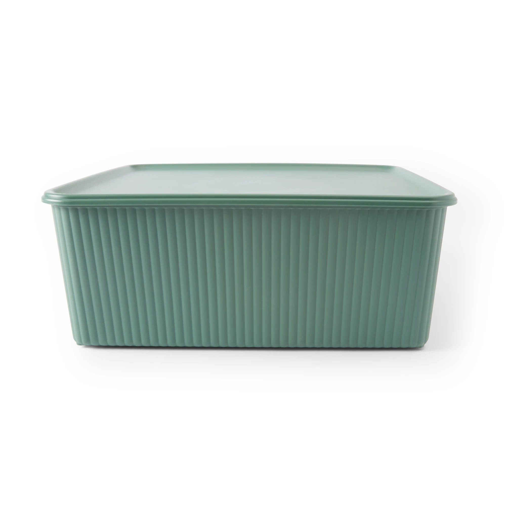 4 19L Ribbed Container - Green, 4 of 9