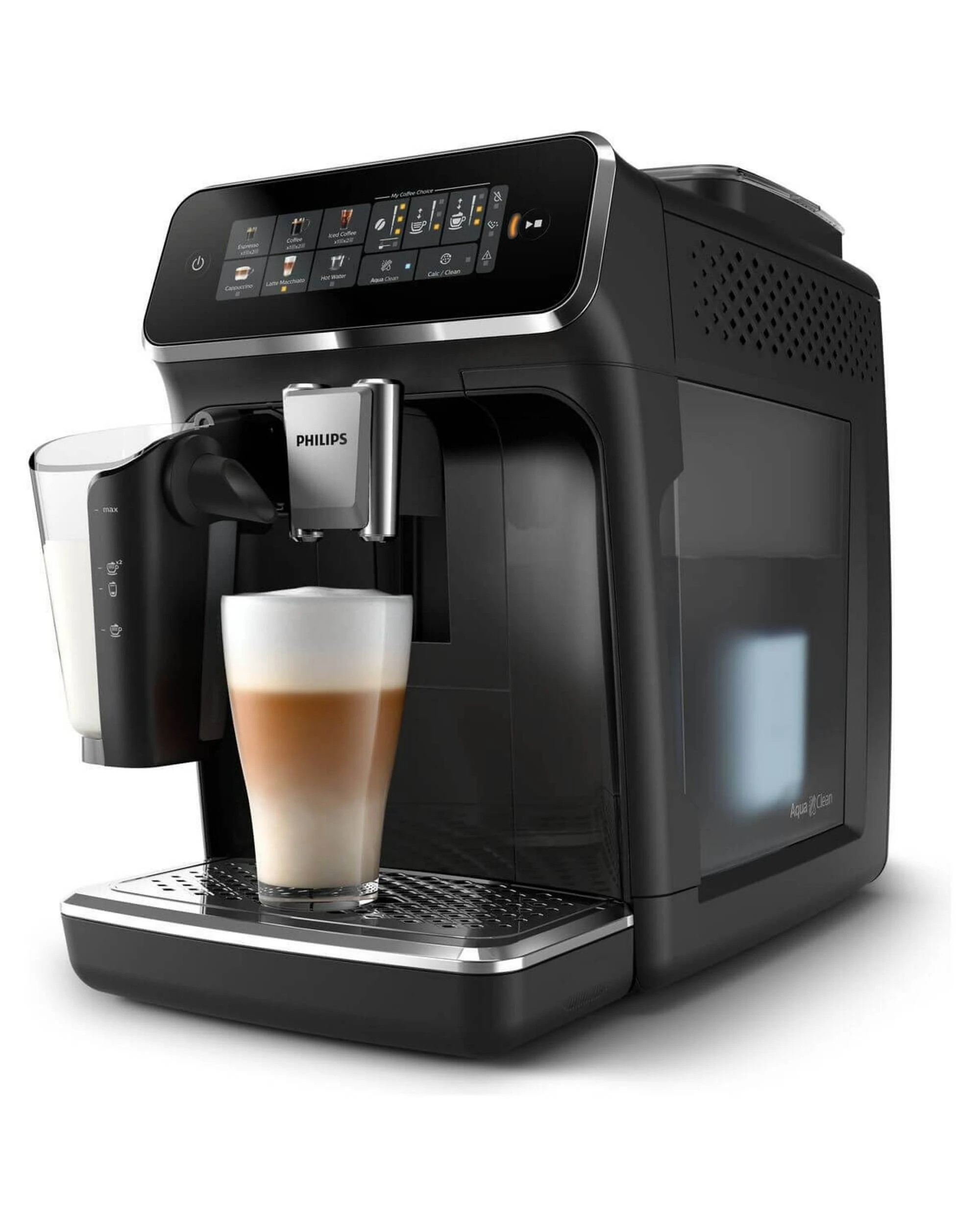 2 Philips Series 3300 Fully Automatic Espresso Machine Black/Steel, 2 of 4