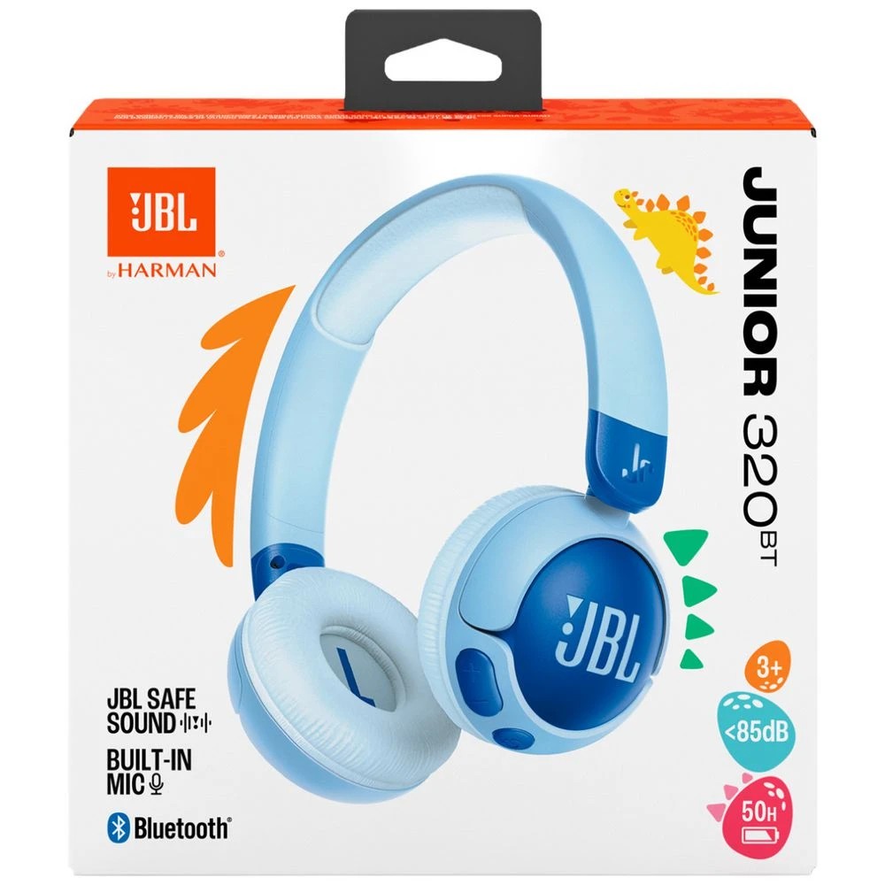 8 JBL JR320 Kids On-Ear Bluetooth Headphones Blue, 8 of 9