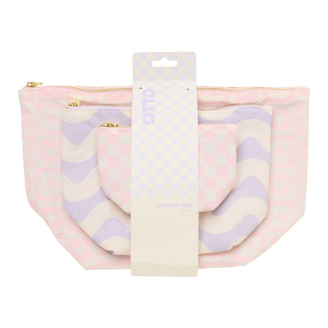 6 Otto Eclectic Pop Accessory Pouch 3 Pack, 6 of 6