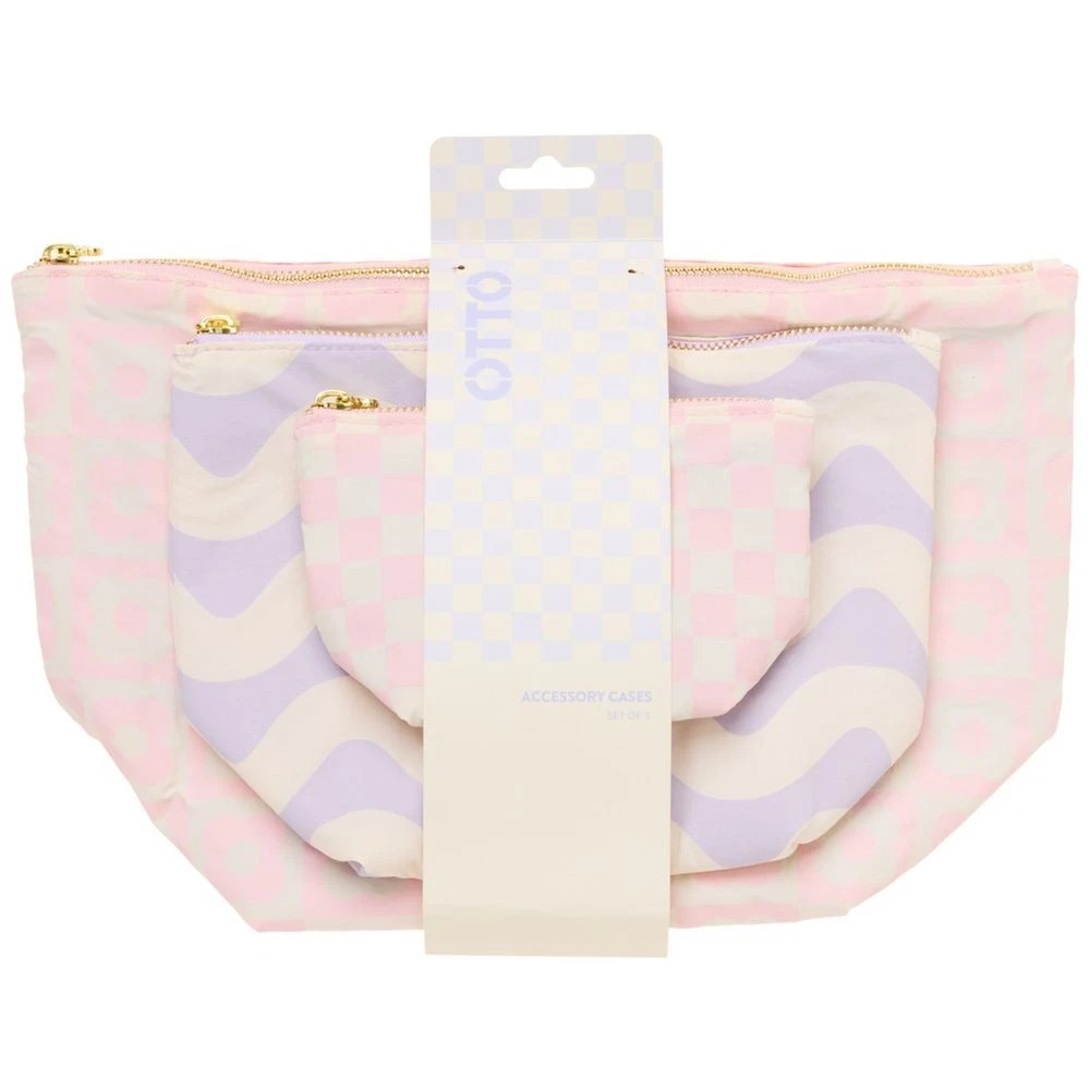 6 Otto Eclectic Pop Accessory Pouch 3 Pack, 6 of 6