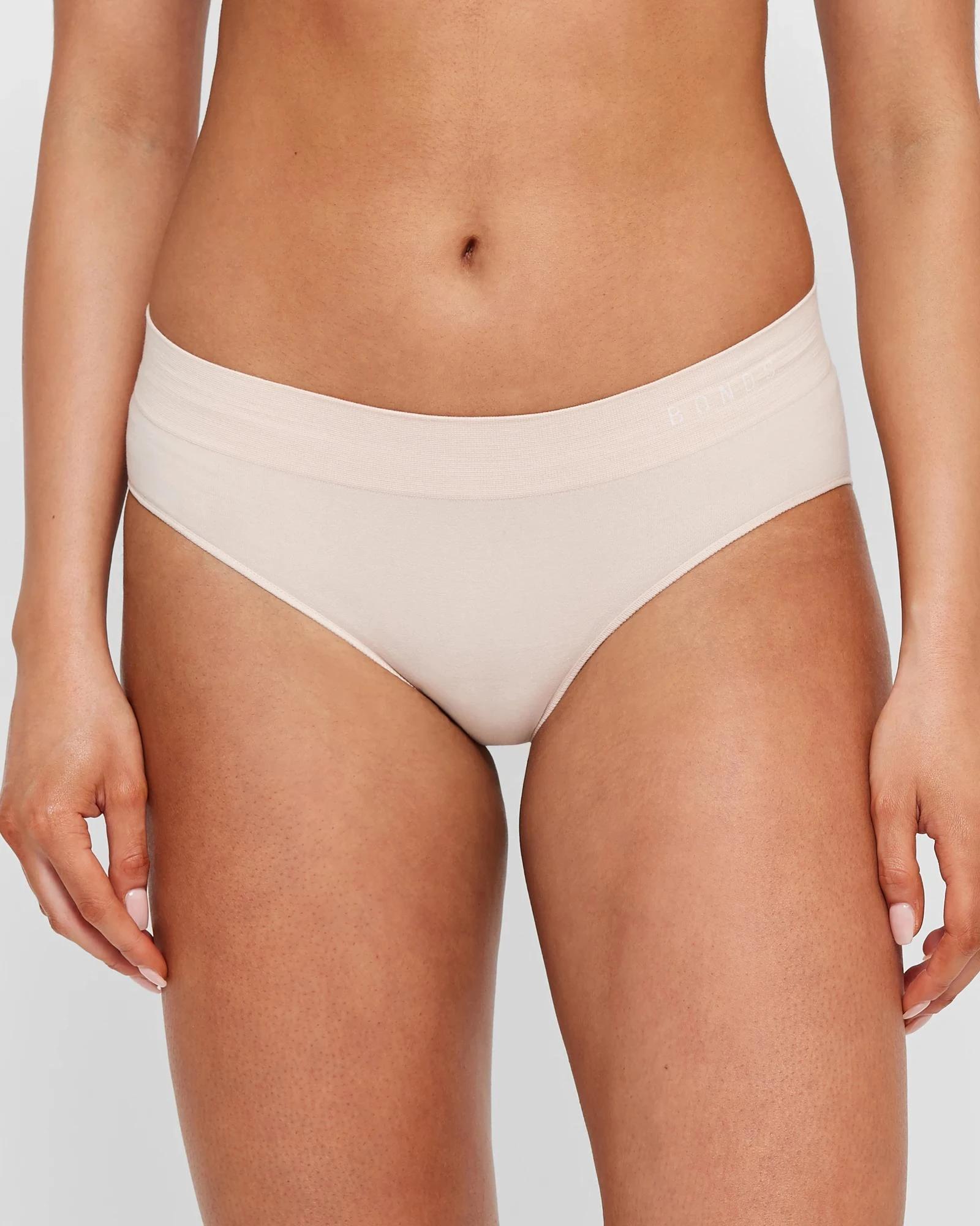 2 Bonds 2 Pack Seamless Midi Briefs NUDE, 2 of 4
