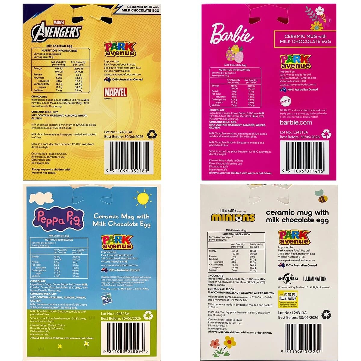 10 Park Avenue Ceramic Mug with Milk Chocolate Egg 60g - Assorted, 10 of 10