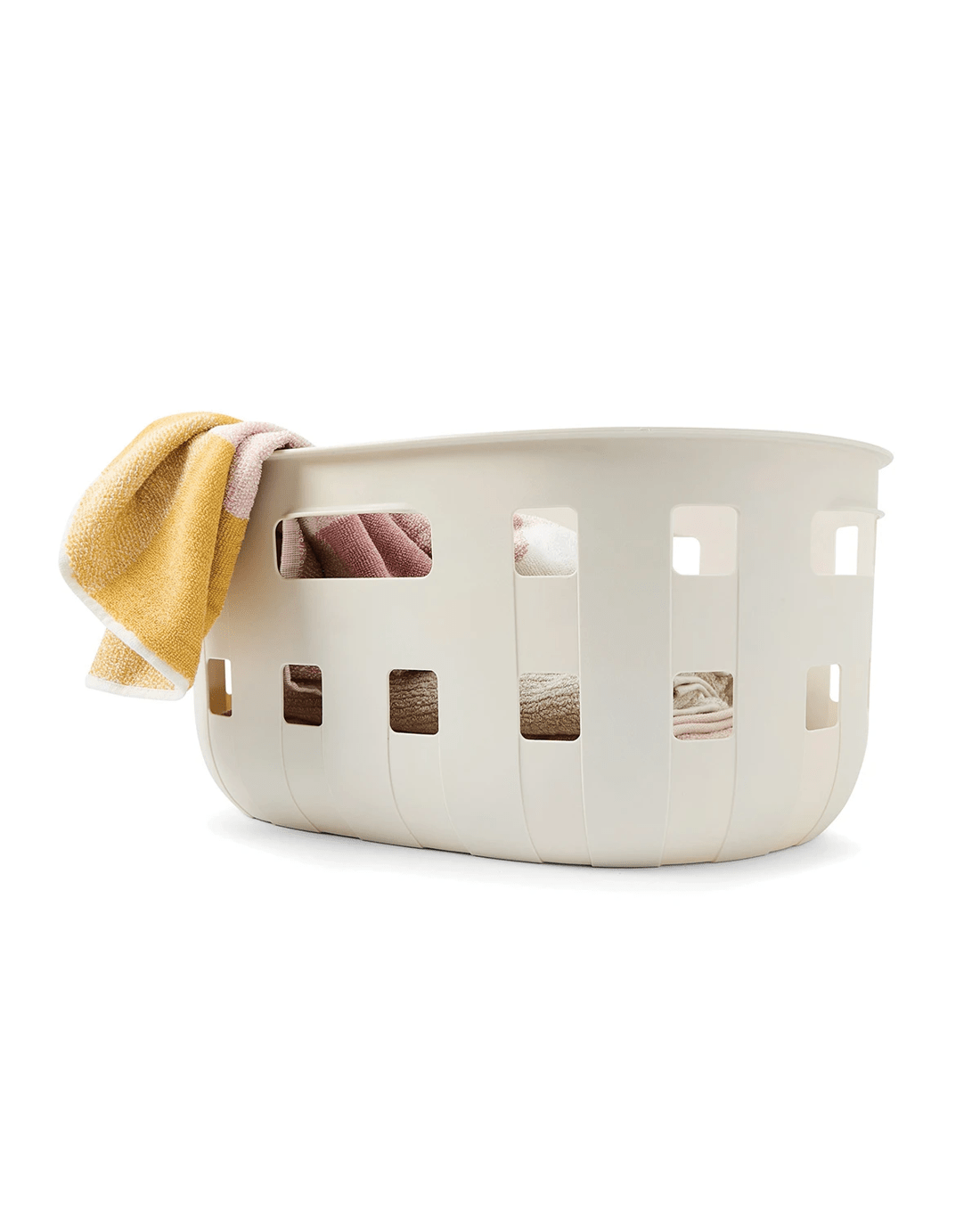 1 50L Trellis Laundry Basket - Beige, 1 of 7