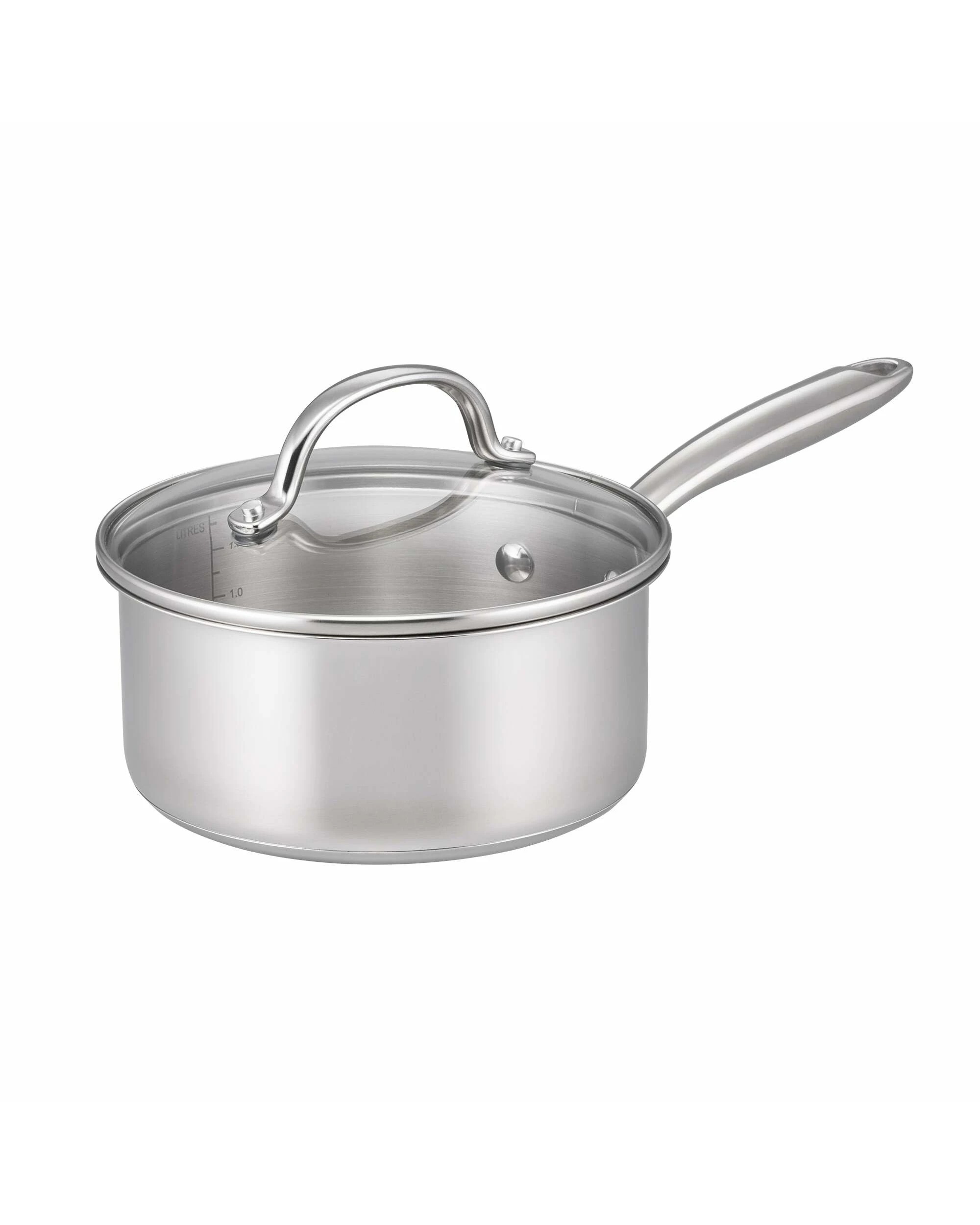 1 RACO Steel Essentials Stainless Steel Induction Covered Saucepan 18cm/1.9L - Silver, 1 of 1