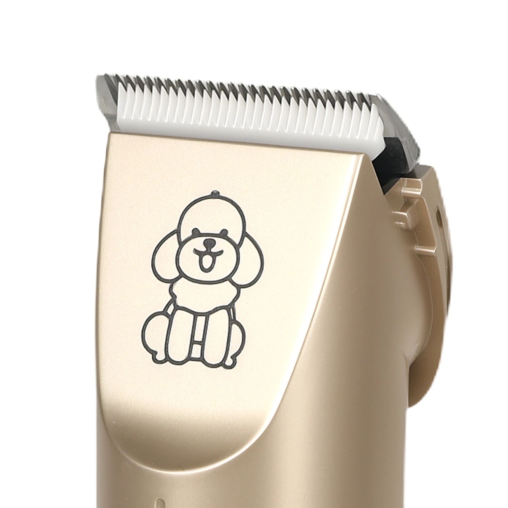4 Pawz Dog Clippers Cordless Usb Rechargeable Pet Grooming Kit In Golden Colour, 4 of 9