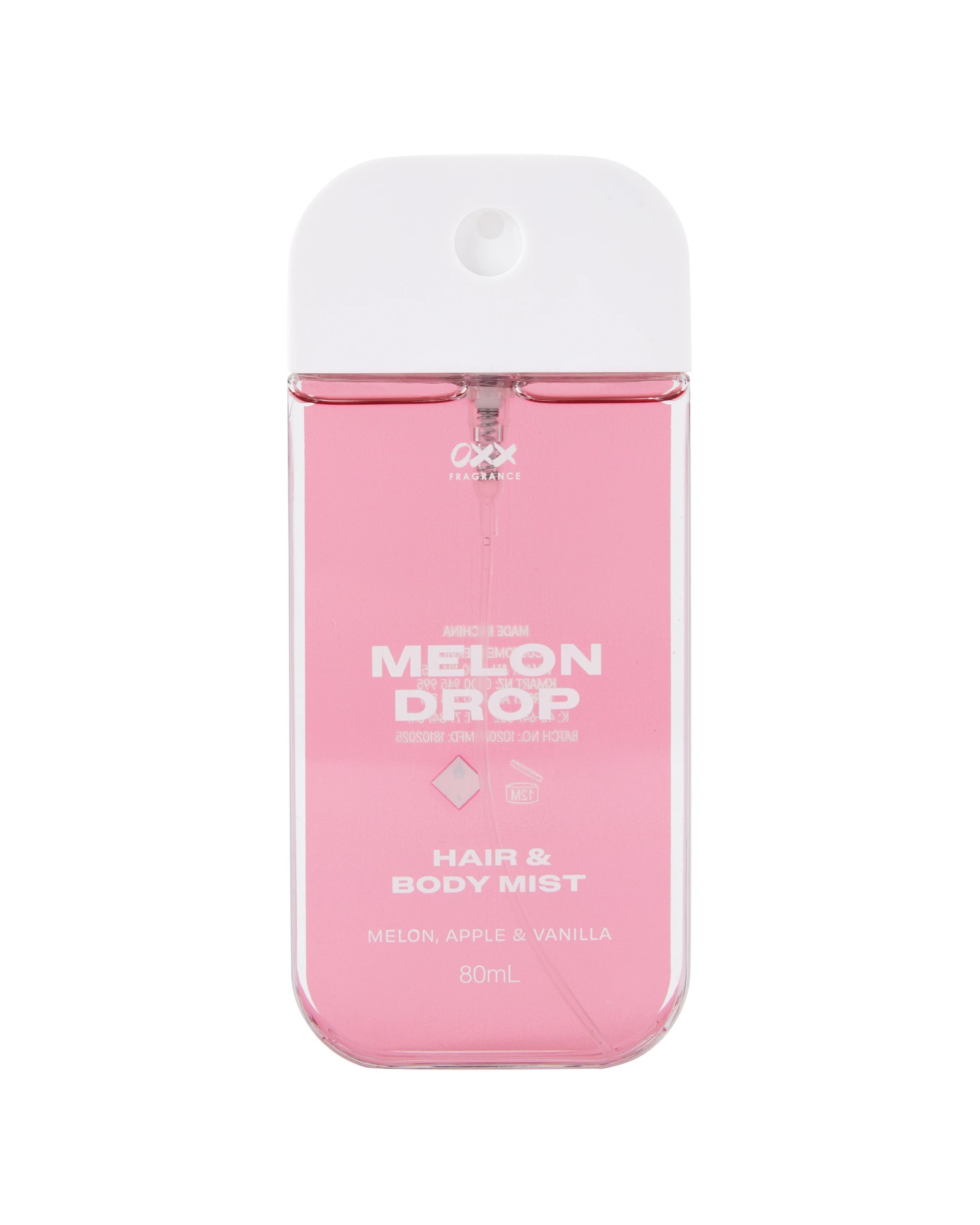 2 OXX Fragrance Melon Drop Hair and Body Mist 80ml - Melon, Apple and Vanilla Scented, 2 of 6