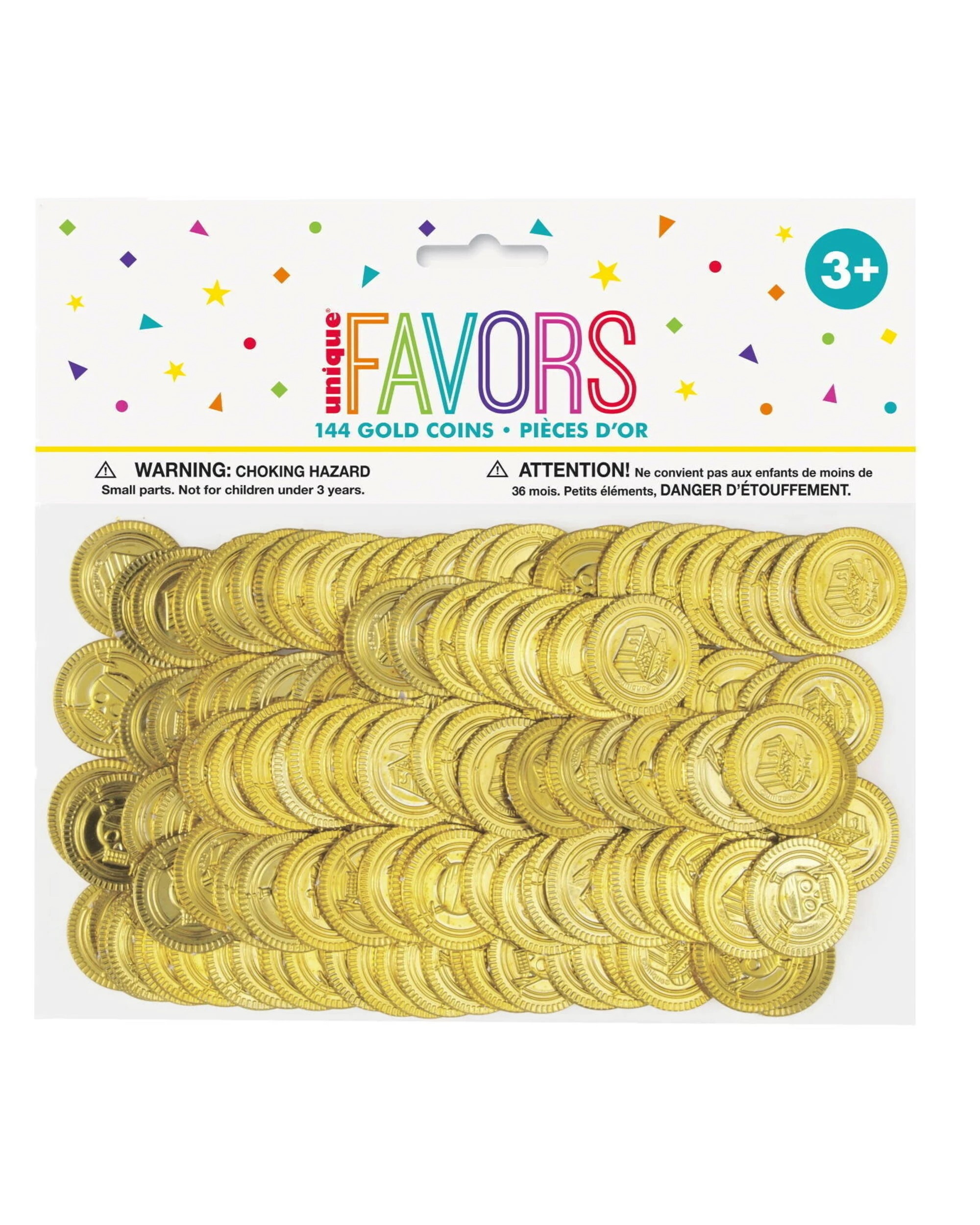 1 Unique Pirate Treasure Gold Coins Pack of 144, 1 of 2