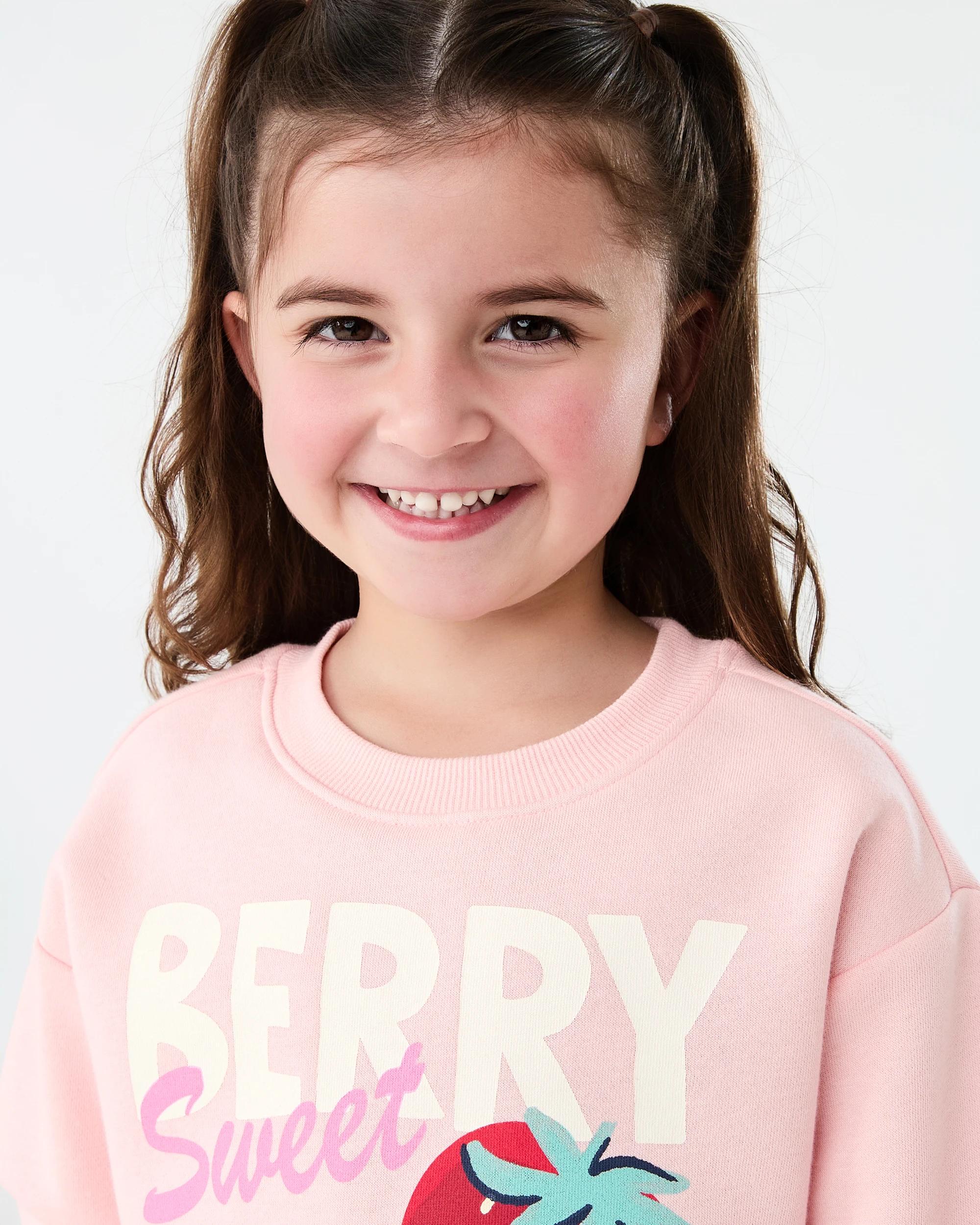 3 Print Crew Sweater Pch Berry, 3 of 8