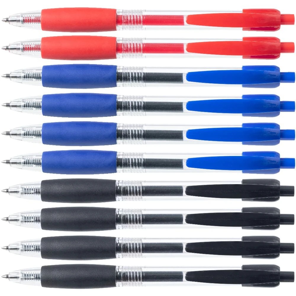 2 Keji Retractable Gel Pens 0.7mm Assorted 10 Pack, 2 of 2