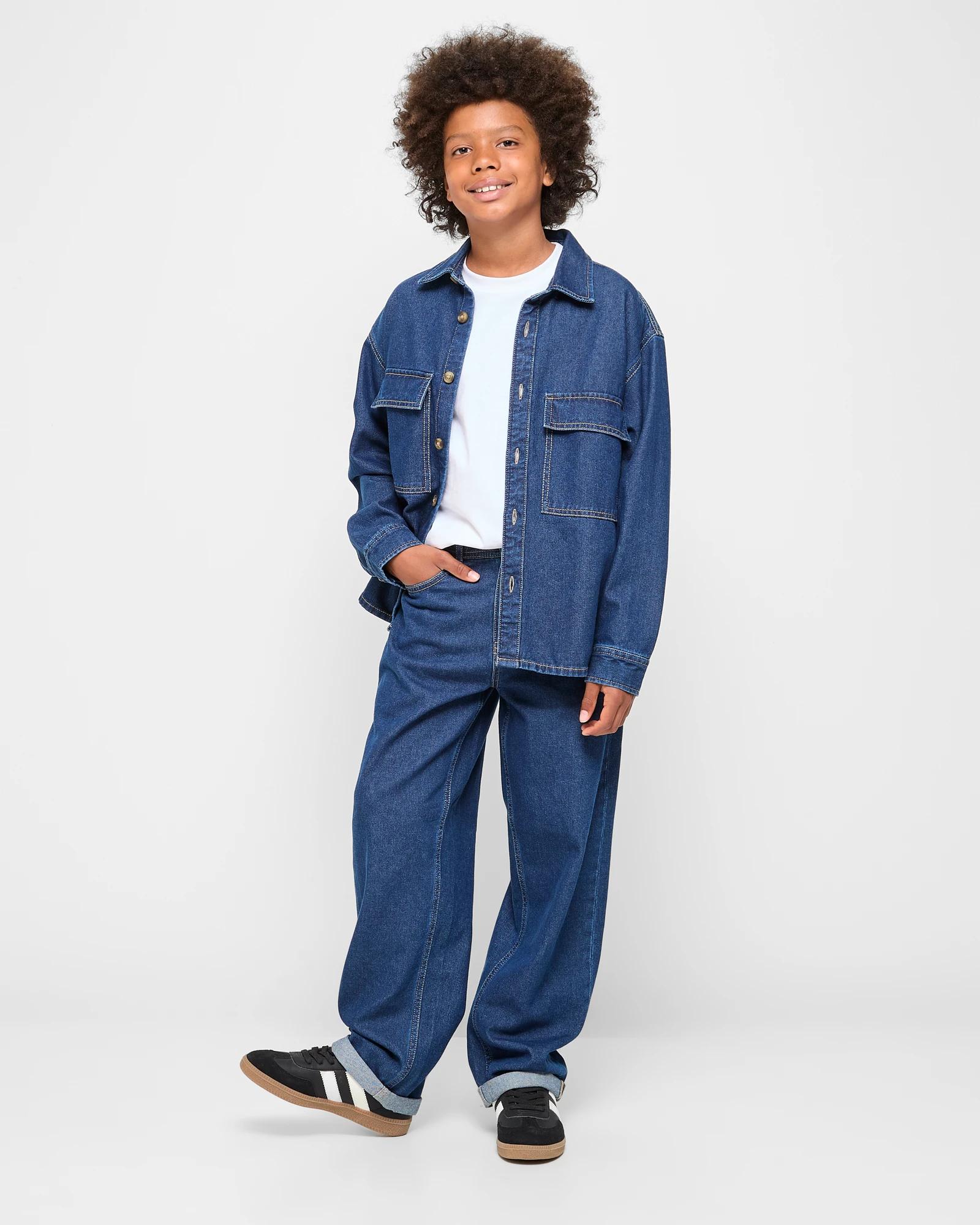 2 Target Loose Fit Denim Jeans DARK WASH, 2 of 5