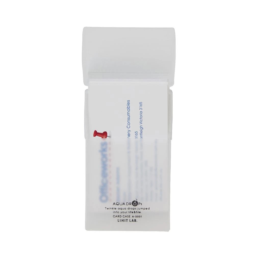 5 Aqua Drops Business Card Case 50 Capacity Blue, 5 of 5