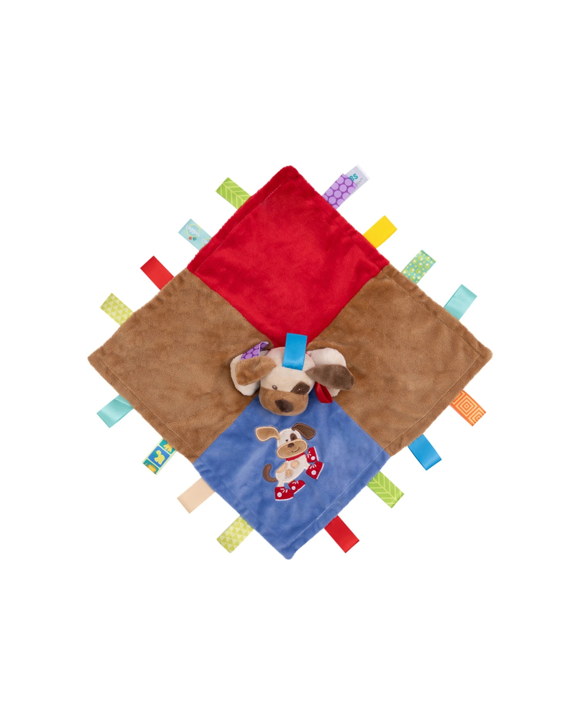 4 Mary Meyer 2PK Taggies Buddy Dog Character Blanket 33x33cm Baby - Multi, 4 of 6
