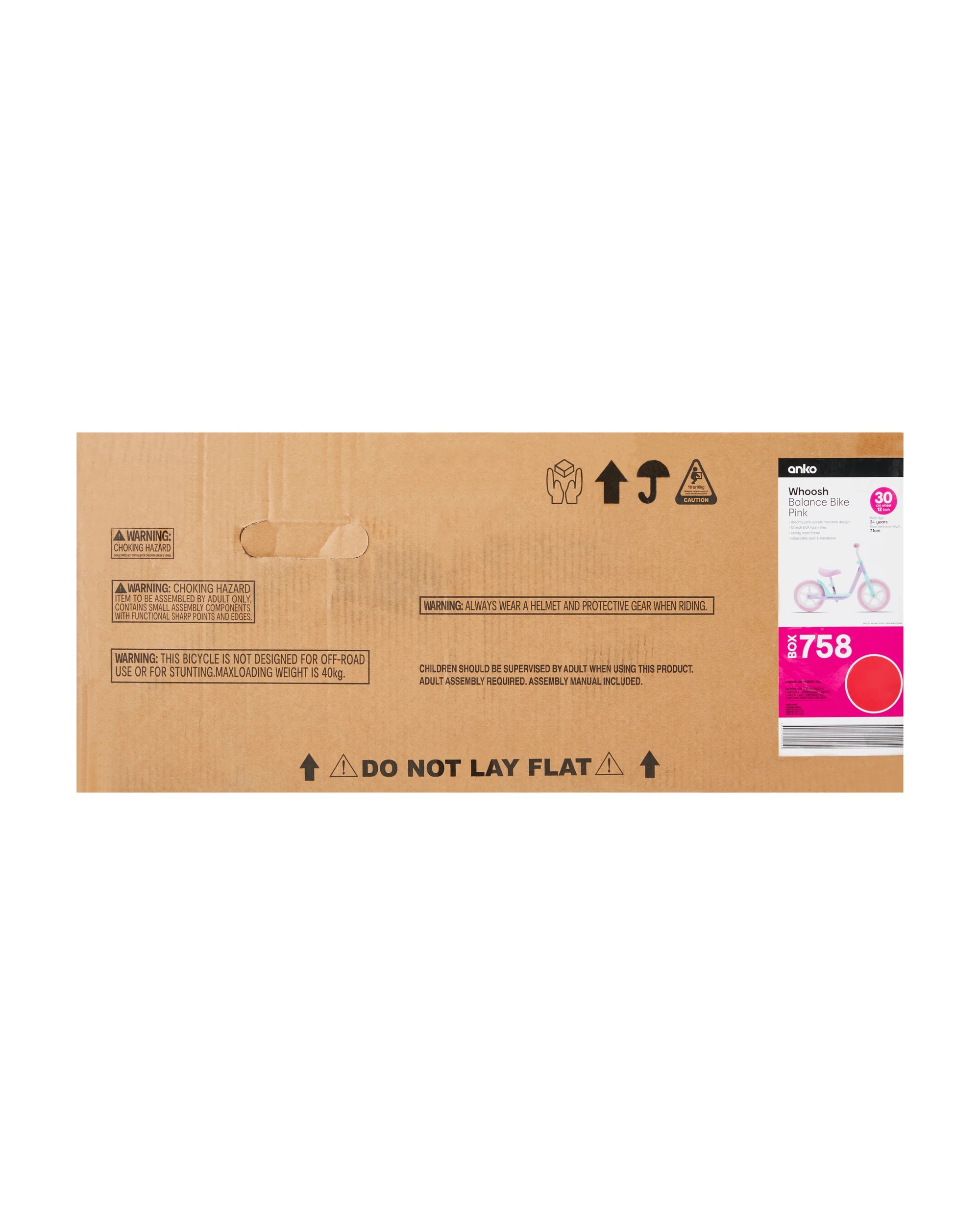 8 30cm Whoosh Balance Bike - Pink, 8 of 8