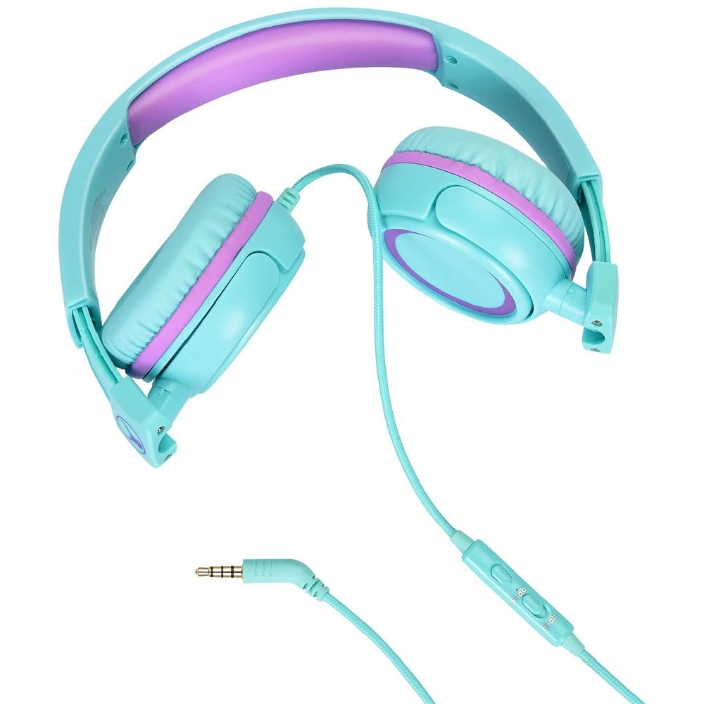 4 BONELK Comfort Kids Wired Headphones Teal/Purple, 4 of 7