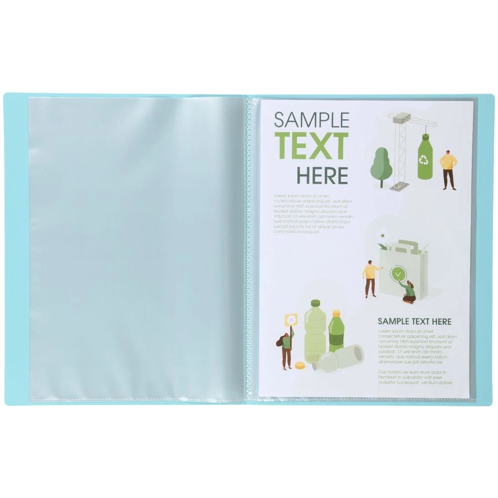 4 J.Burrows Antibacterial Display Book 20 Pockets Aqua, 4 of 4