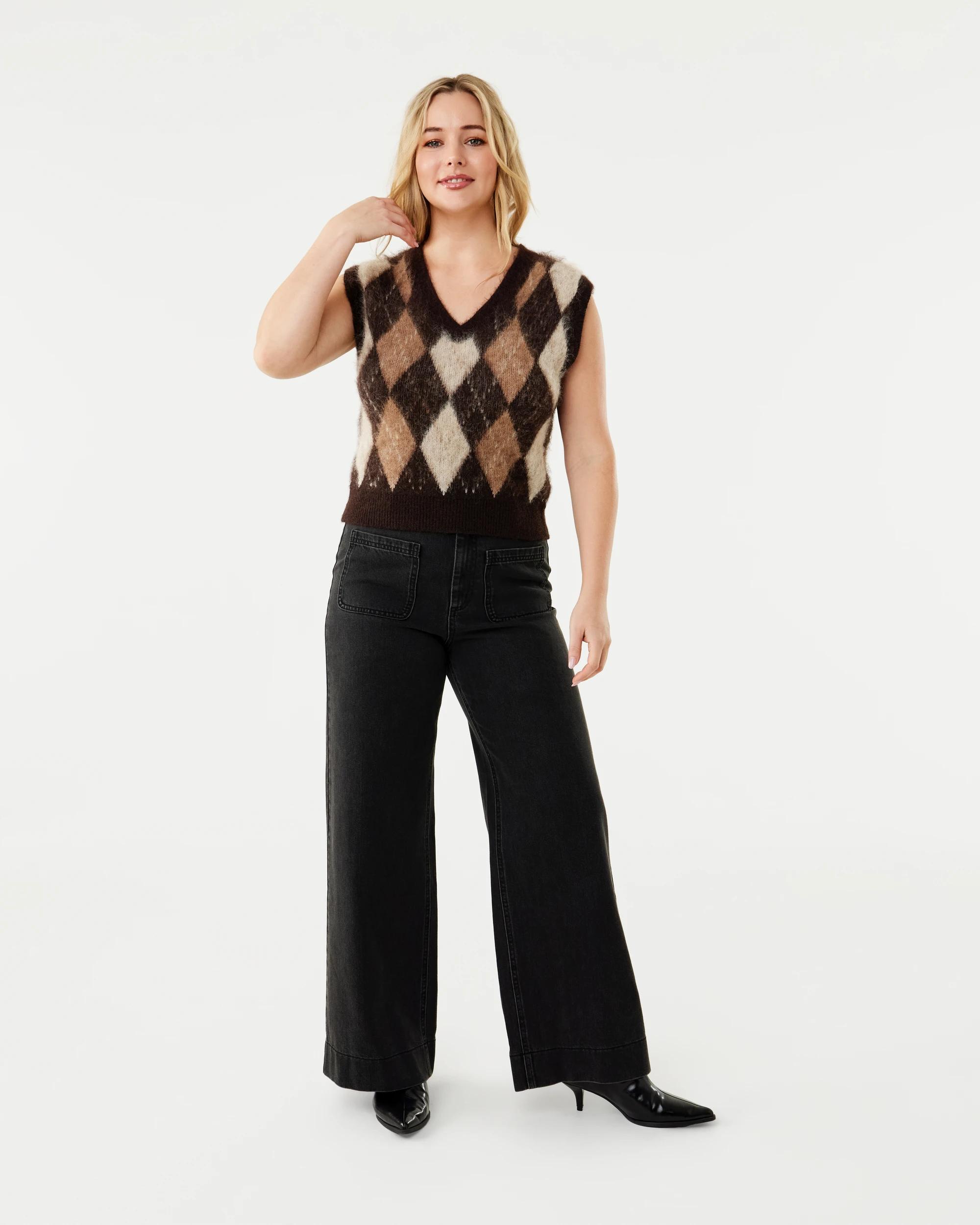 2 Wide Leg Pocket Jeans Blk Wash, 2 of 9