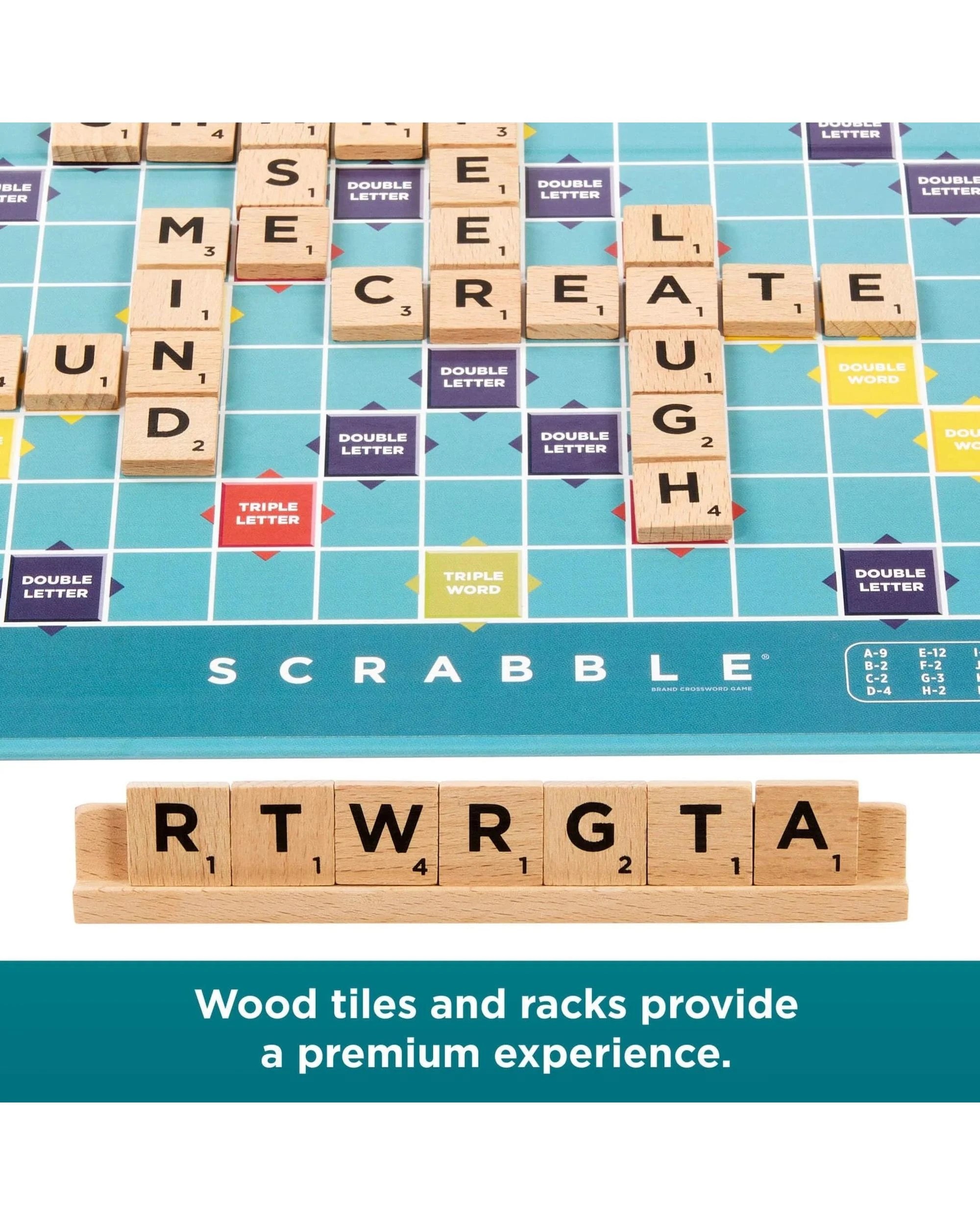 3 Scrabble With Wooden Tiles Board Game, 3 of 5