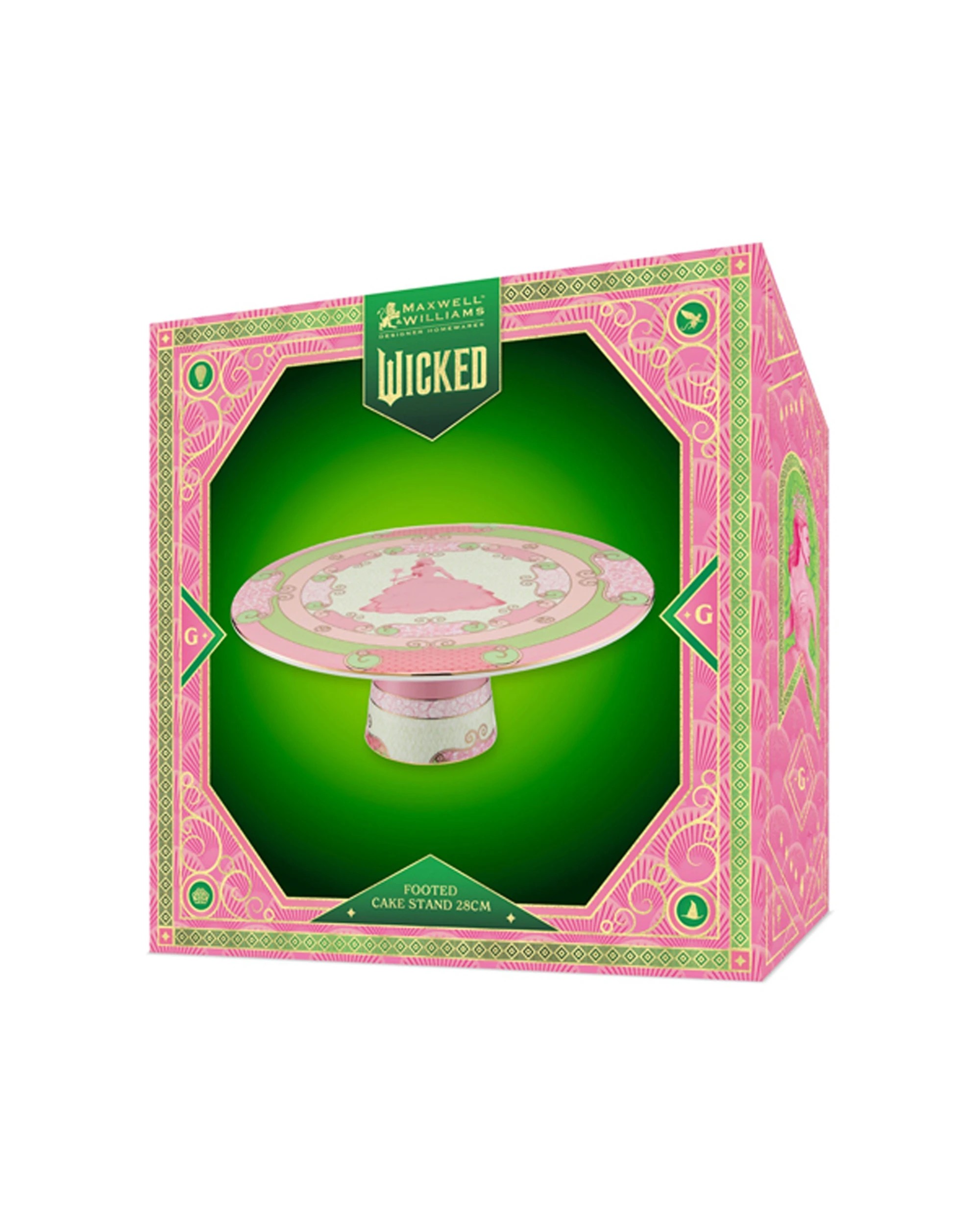 4 Maxwell & Williams Wicked Goes Good Footed Cake Stand Glinda - Multi, 4 of 4
