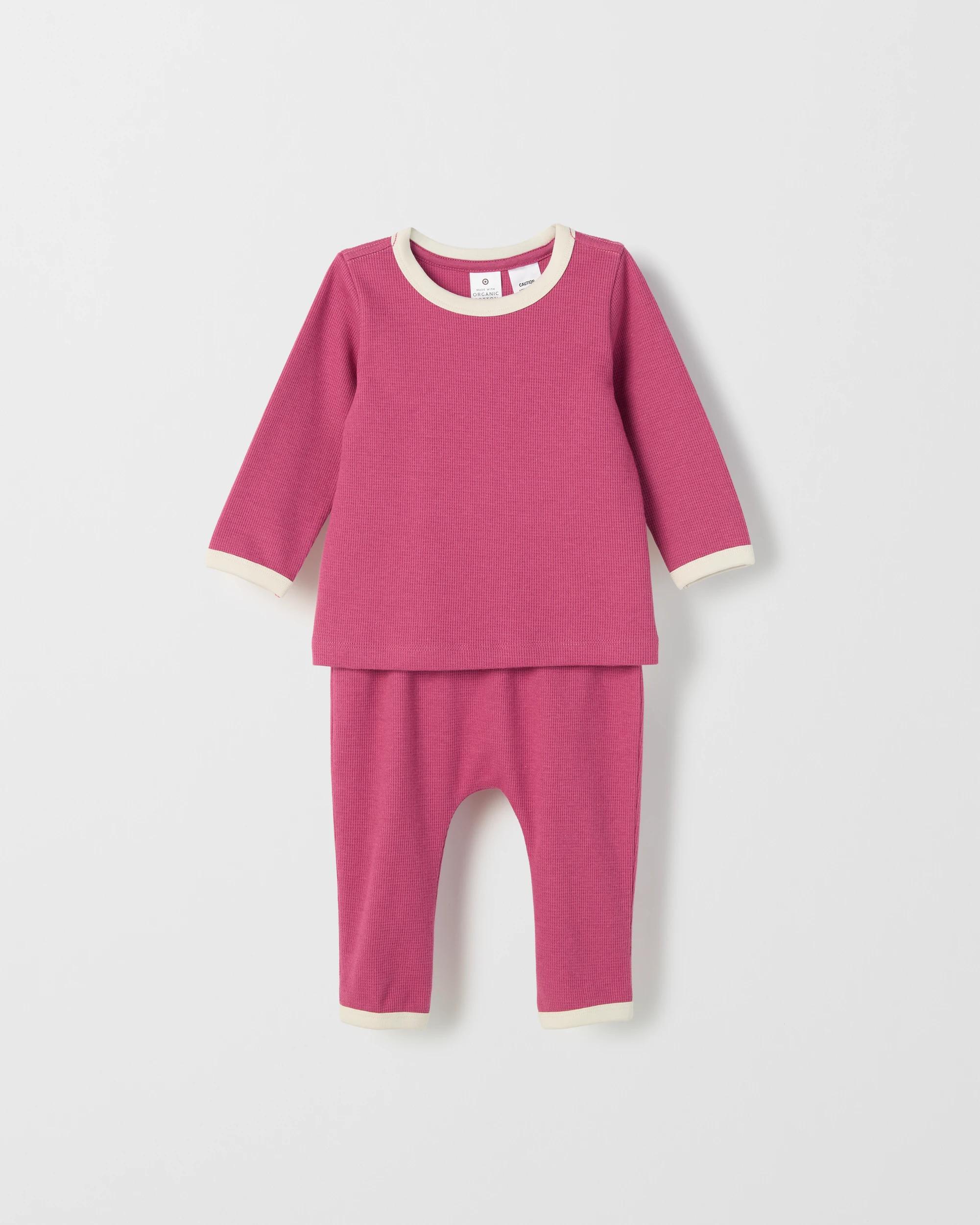 3 Target Baby Baby Organic Cotton 2 Pack Knit Pyjama Set APPLES, 3 of 5