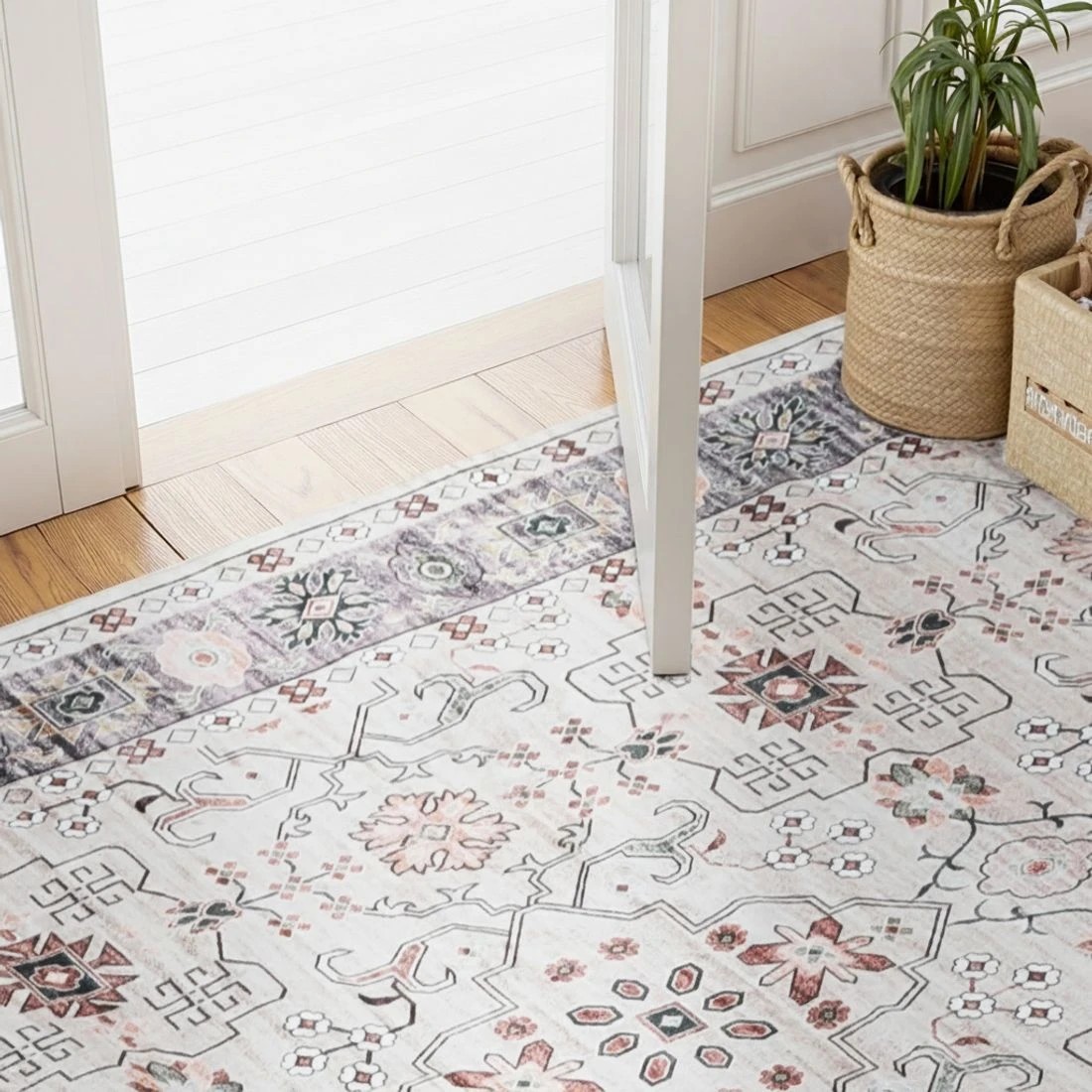 5 Artiss Washable Floor Rug 240X340cm Large Area Rug Modern Living Room - Beige, 5 of 9