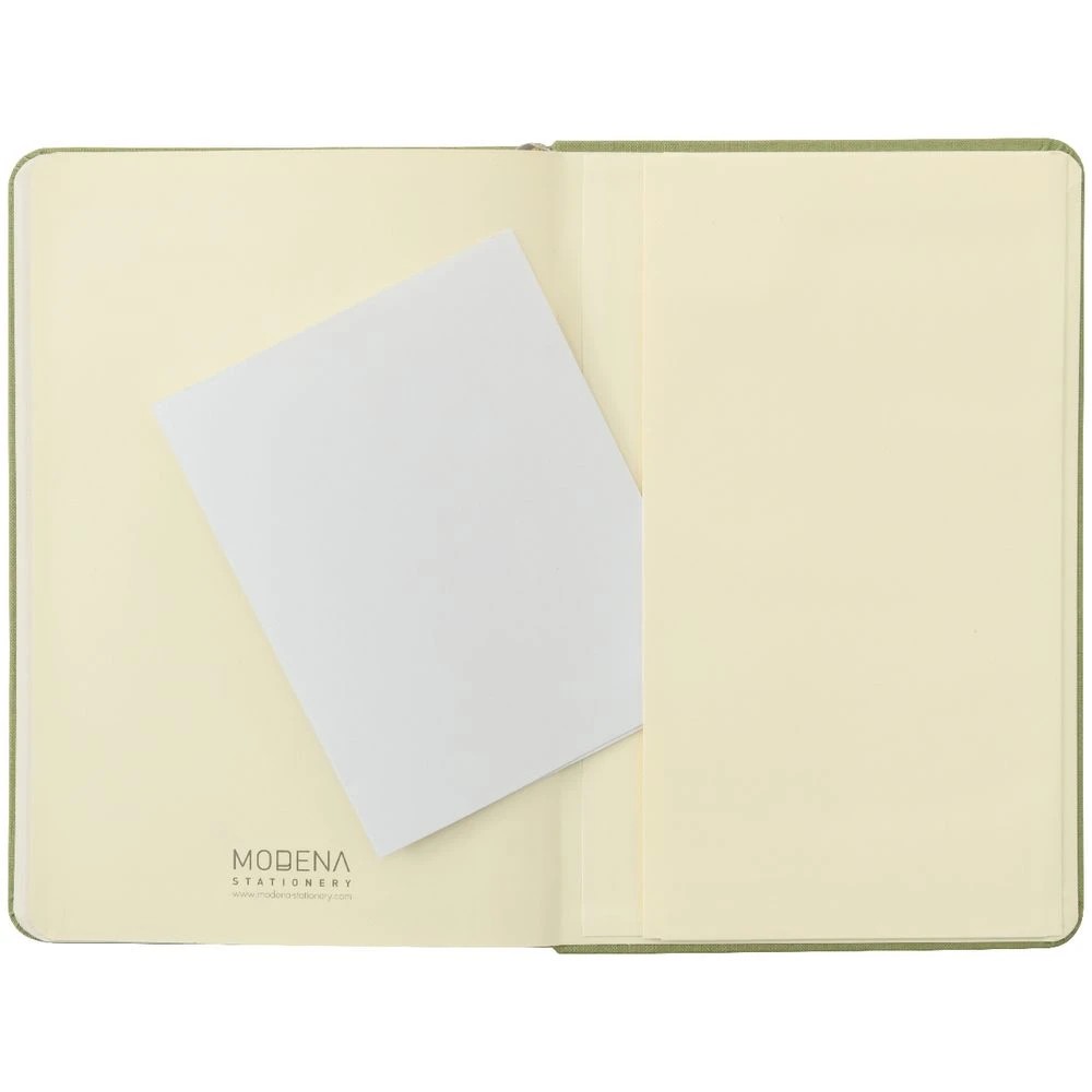5 Modena A5 Linen Plain Notebook Sage, 5 of 5