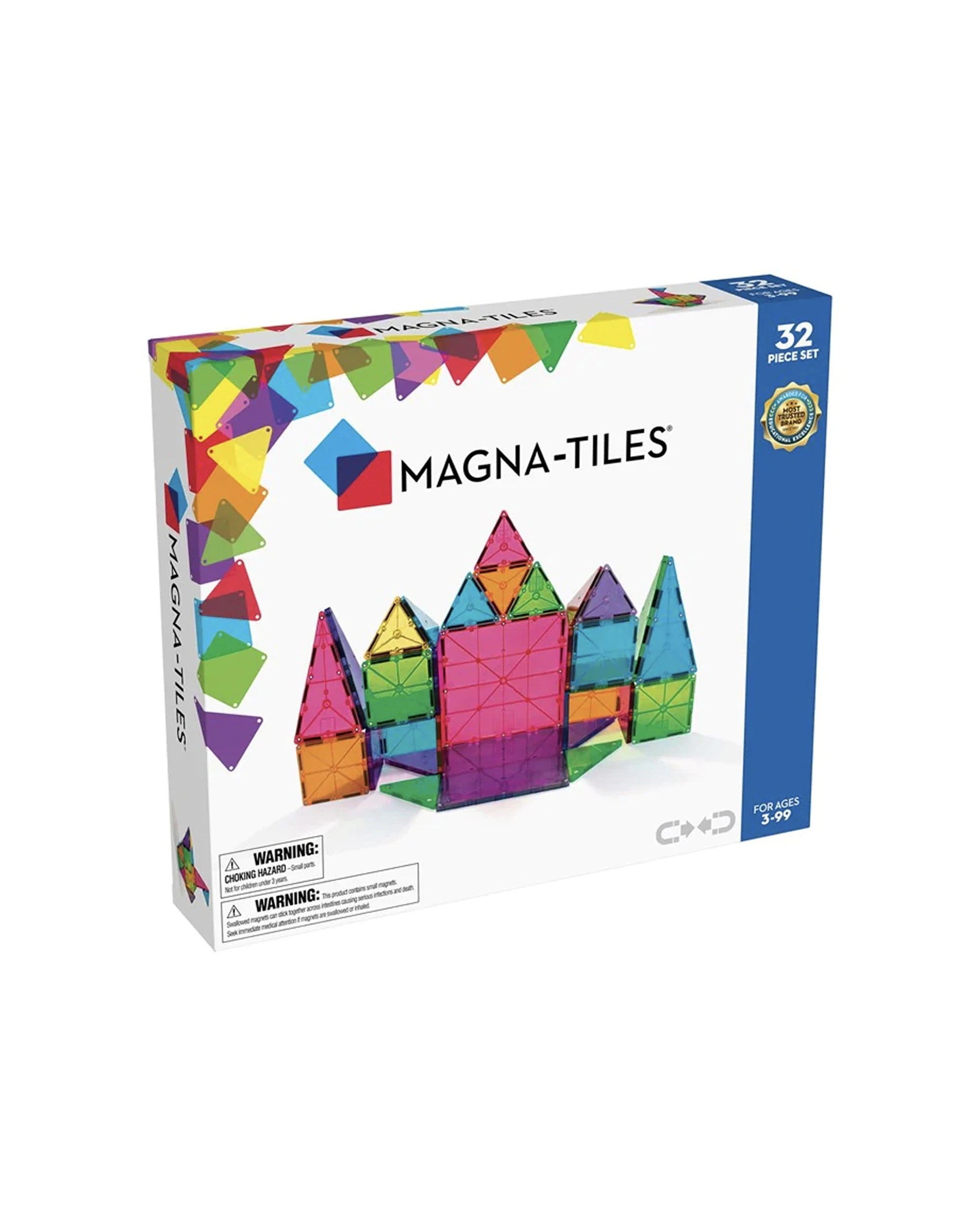 1 Magna-tiles 32pc Classic Magnetic Construction Toy Set For Kids Age 3 Plus - Multi, 1 of 3