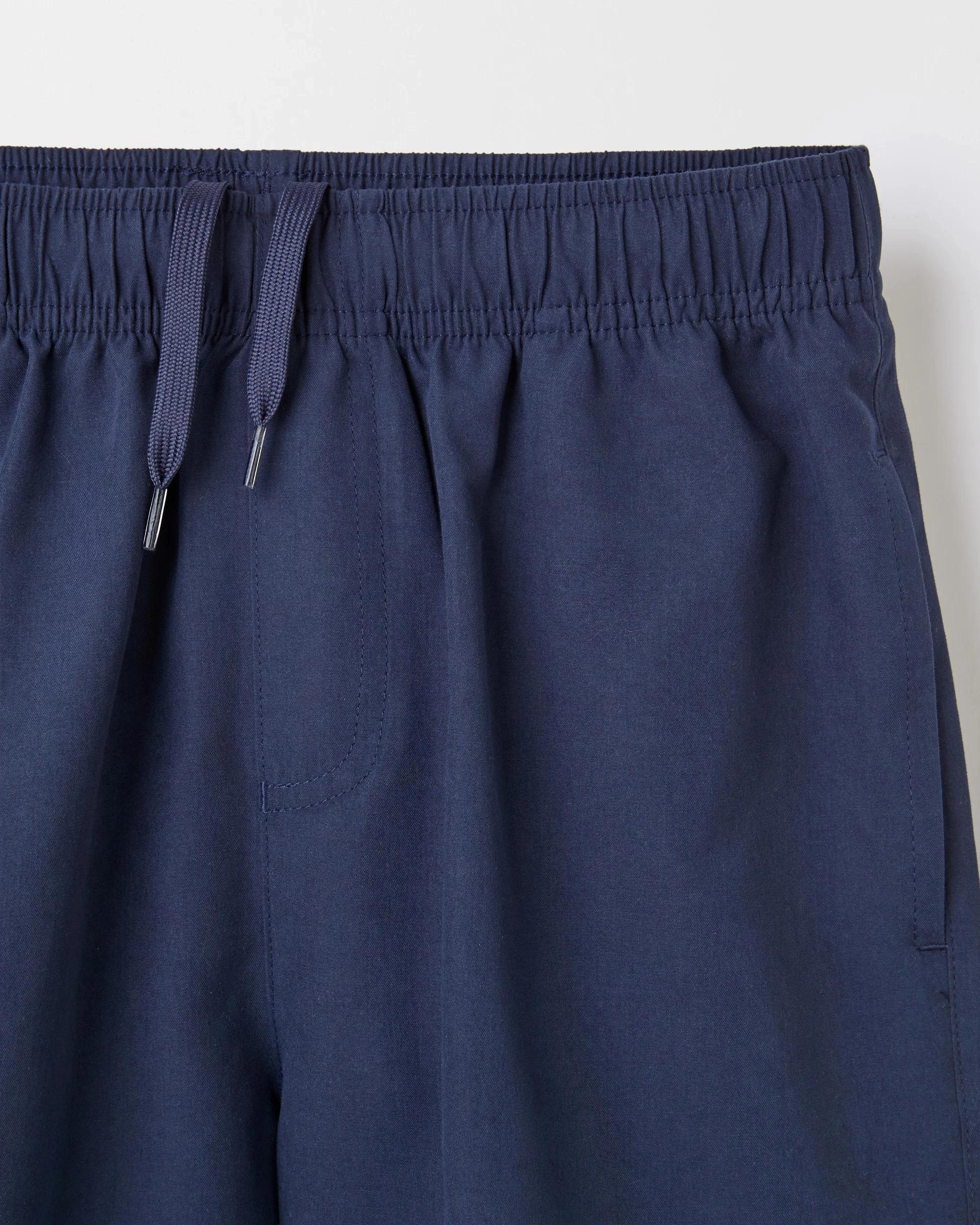 2 Target Kids School Microfibre 2 Pack Shorts NAVY BLUE, 2 of 3