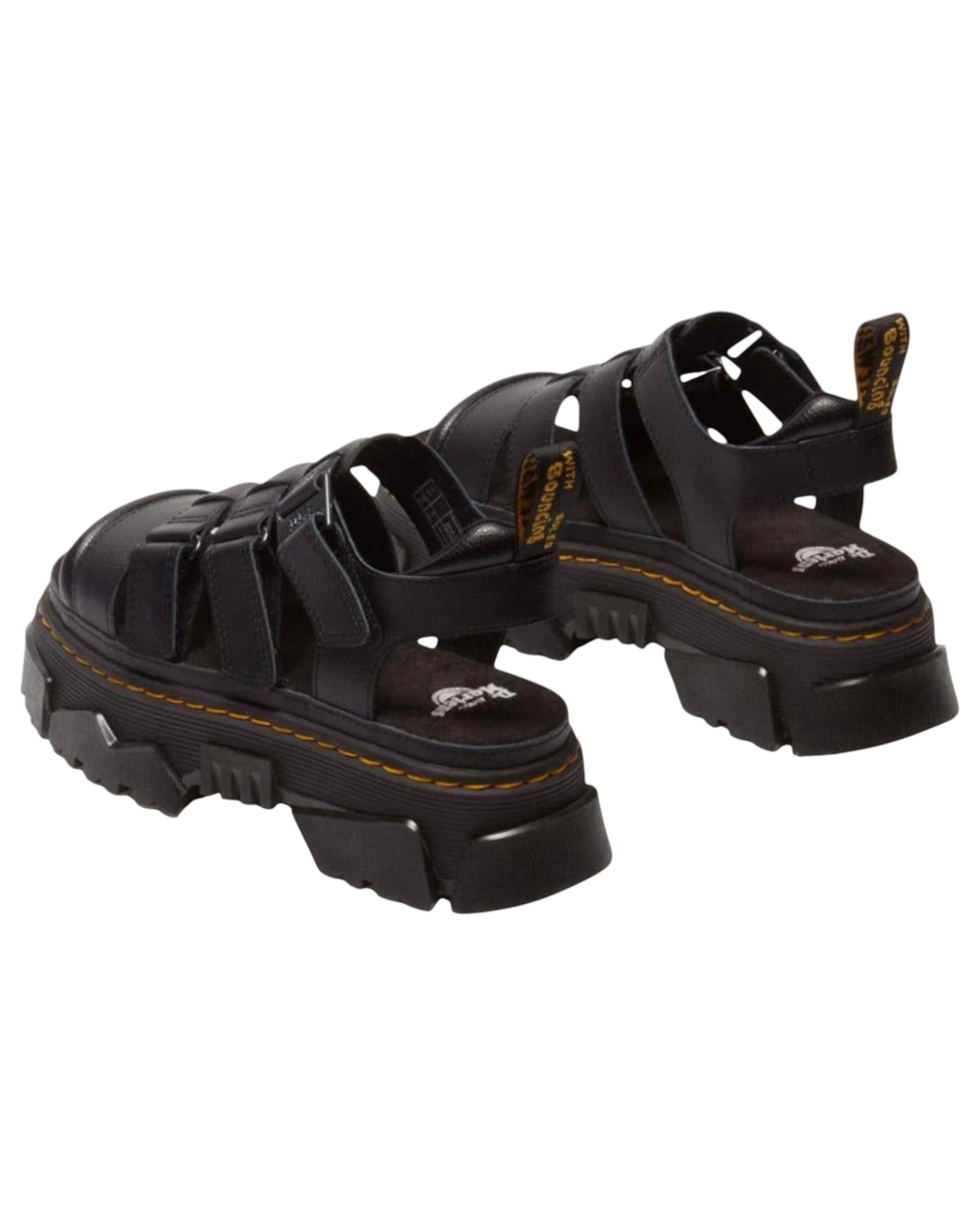 6 Dr. Martens Womens Mattison 3 Strap Athena Sandals BLACK ATHENA, 6 of 9